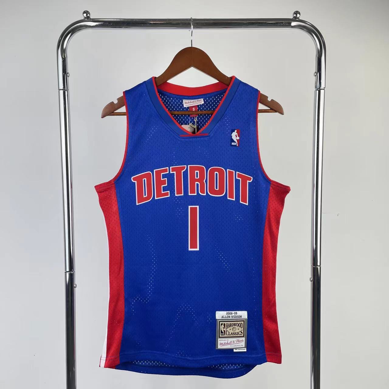 Detroit Pistons Retro #1 Allen Iverson