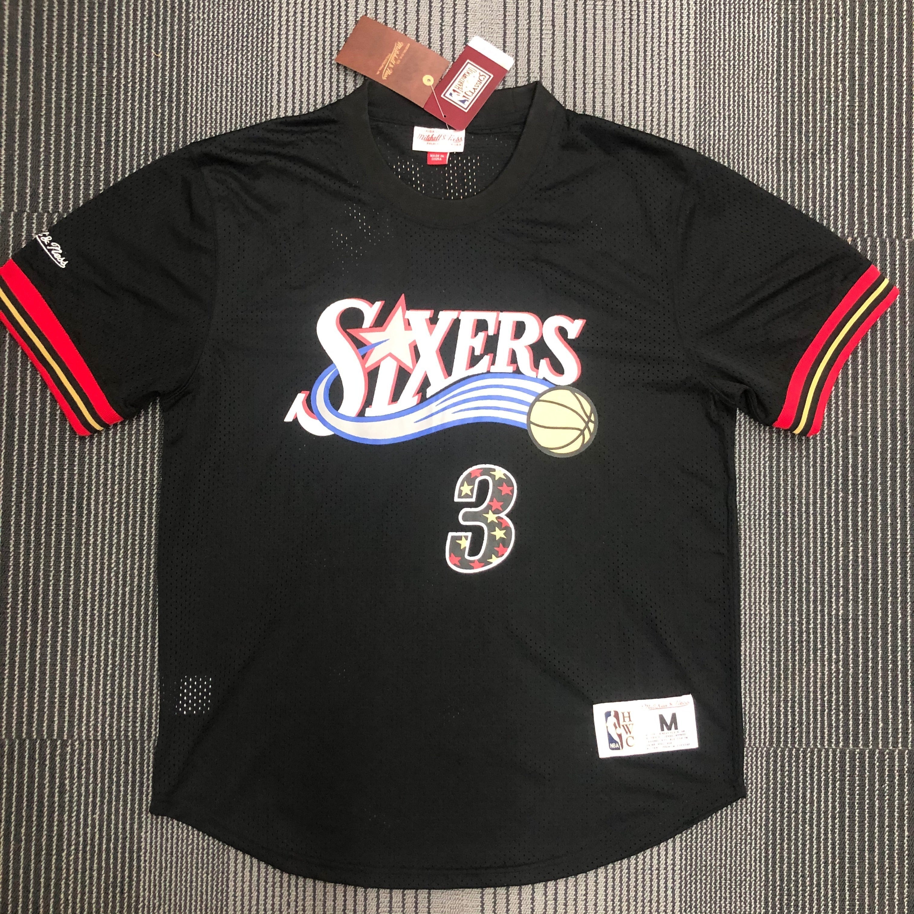 Philadelphia 76ers Retro #3 Allen Iverson T-Shirt
