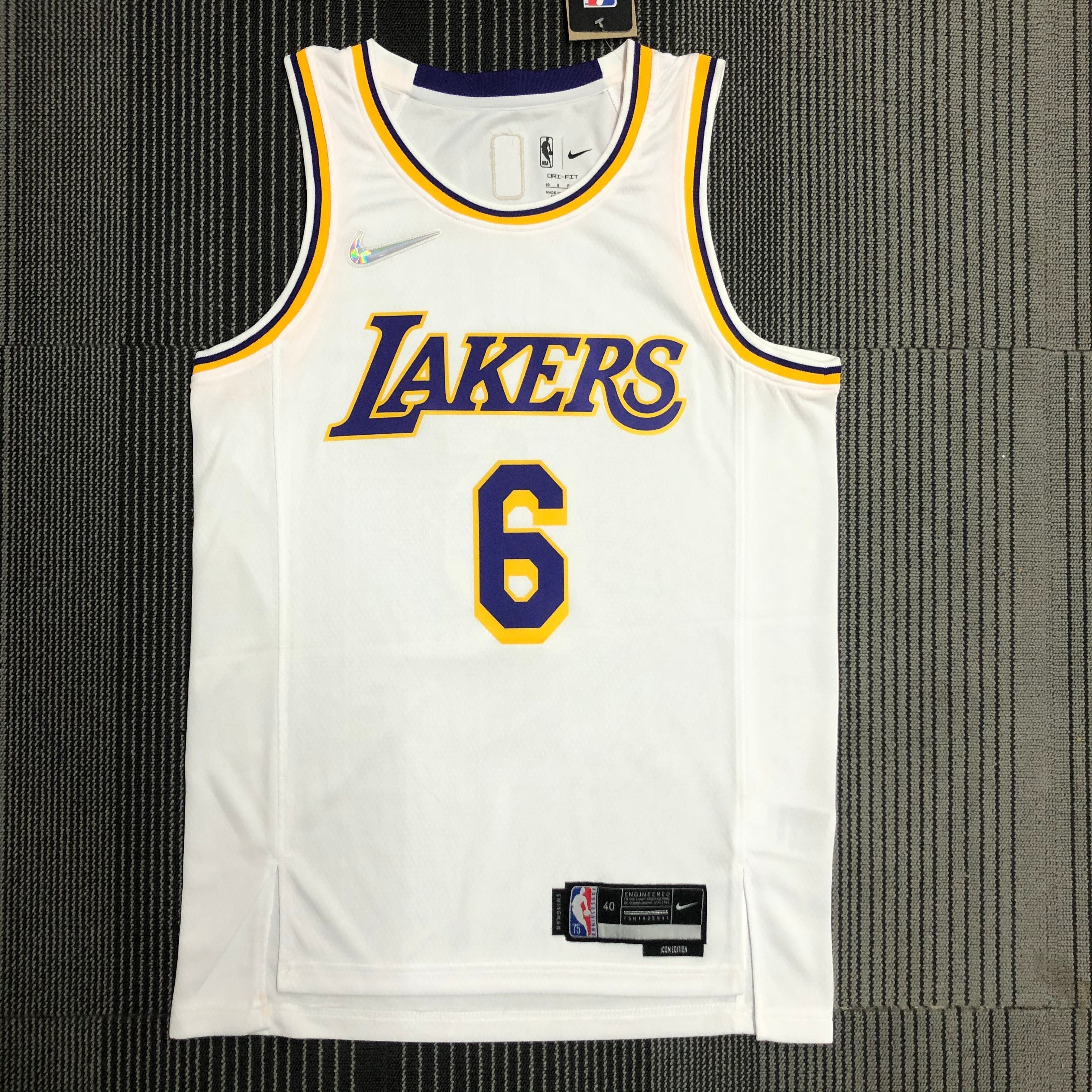 Los Angeles Lakers 75th Anniversary #6 LeBron James