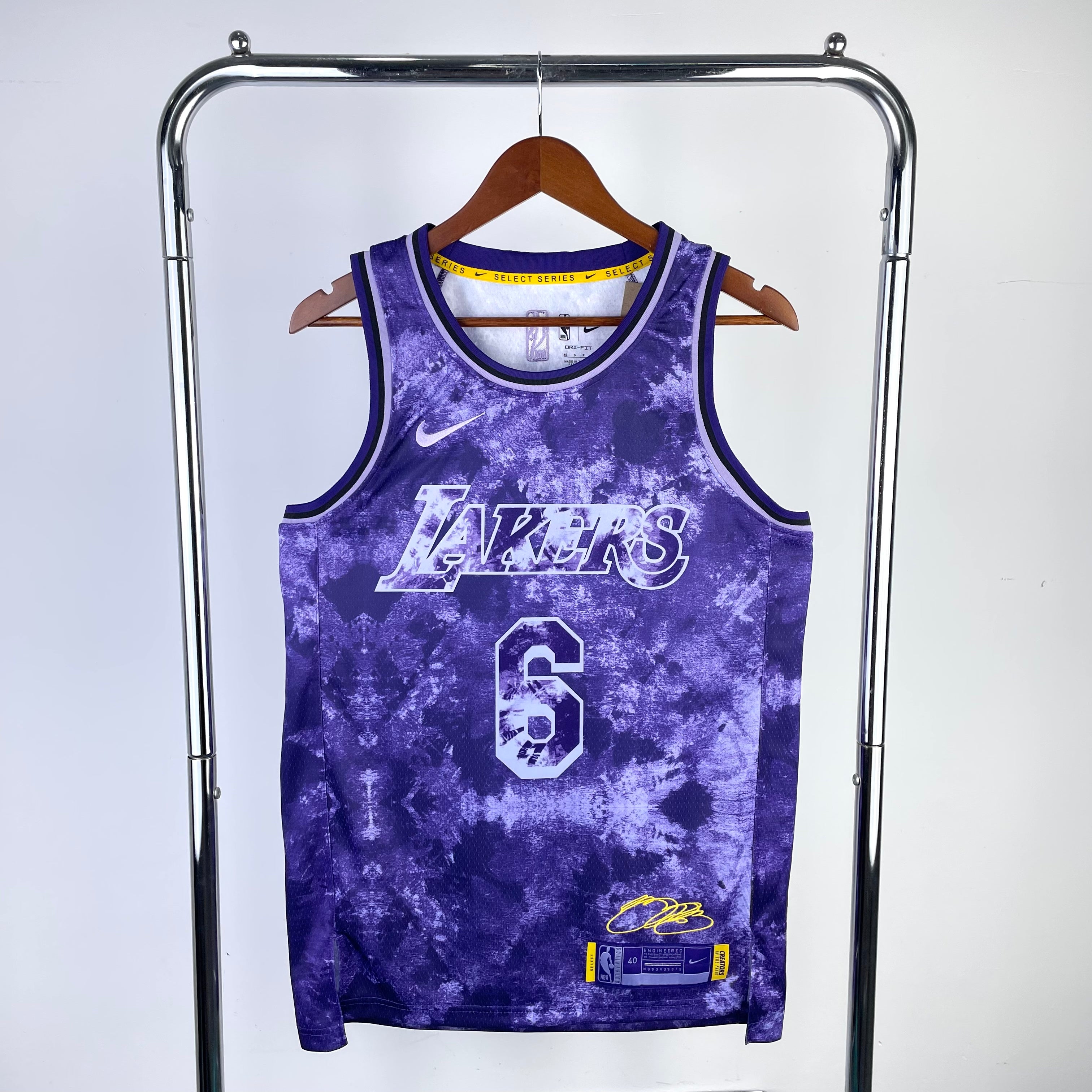 Los Angeles Lakers 75th Anniversary #6 LeBron James (2022-23)
