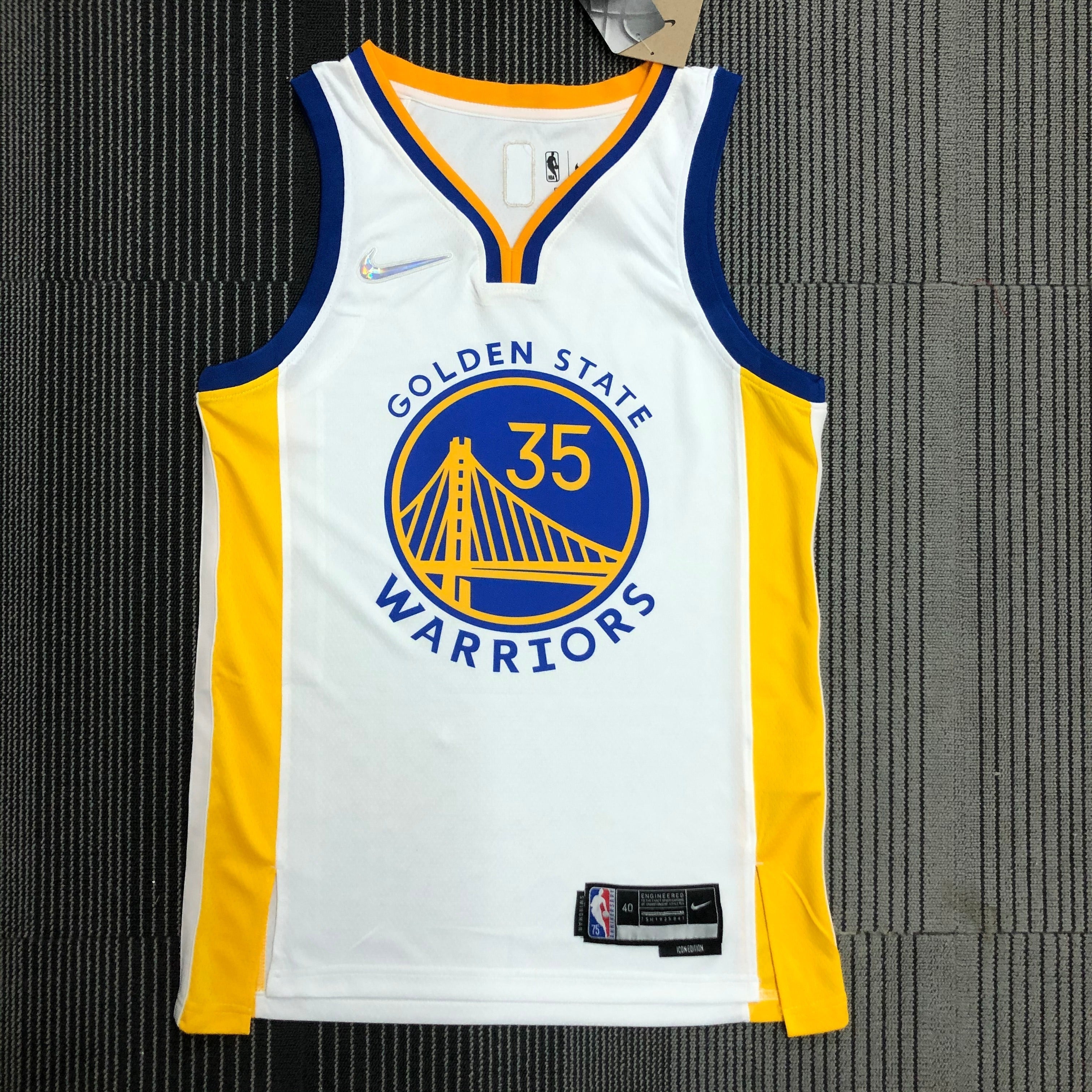 Golden State Warriors 75th Anniversary #35 Kevin Durant