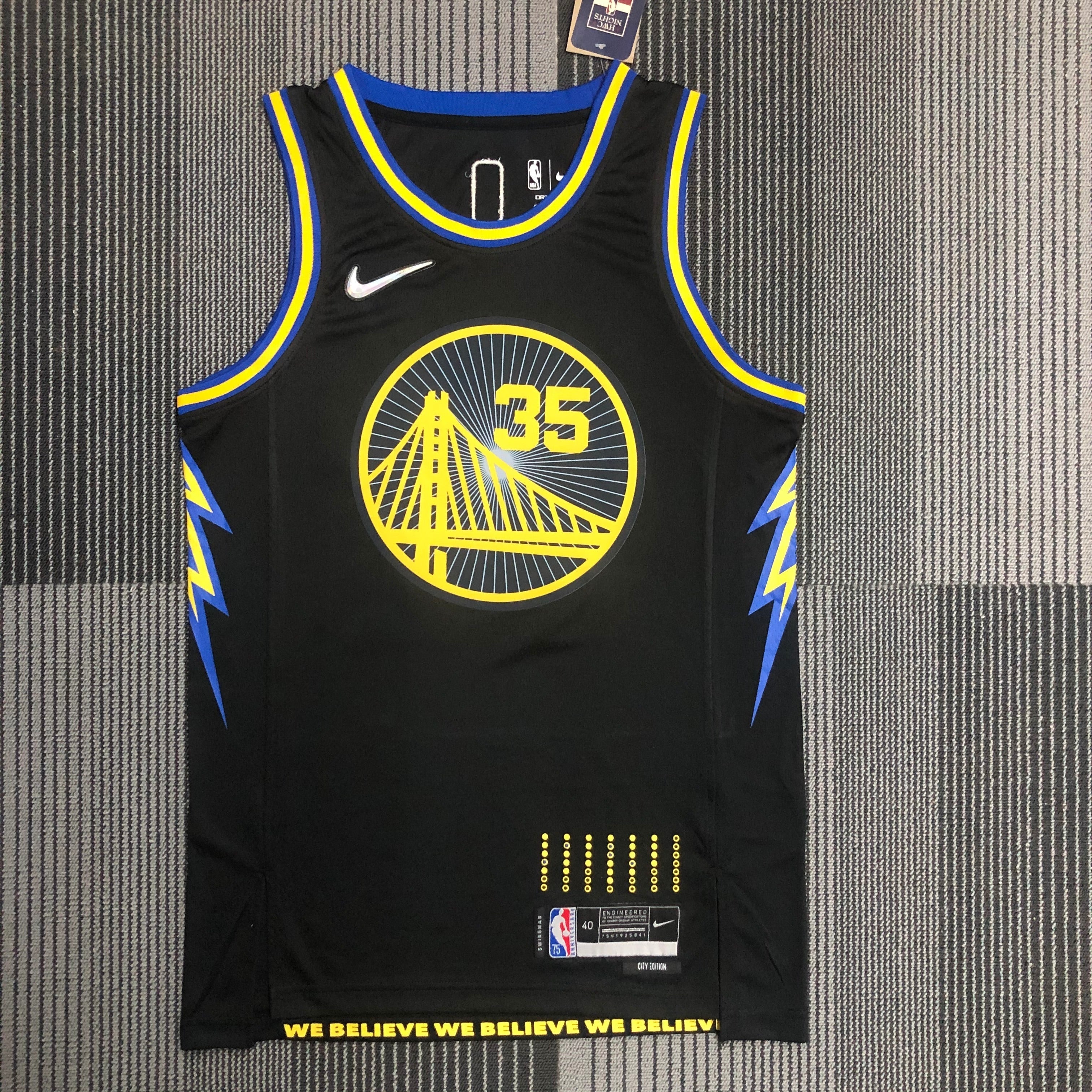 Golden State Warriors City Edition #35 Kevin Durant