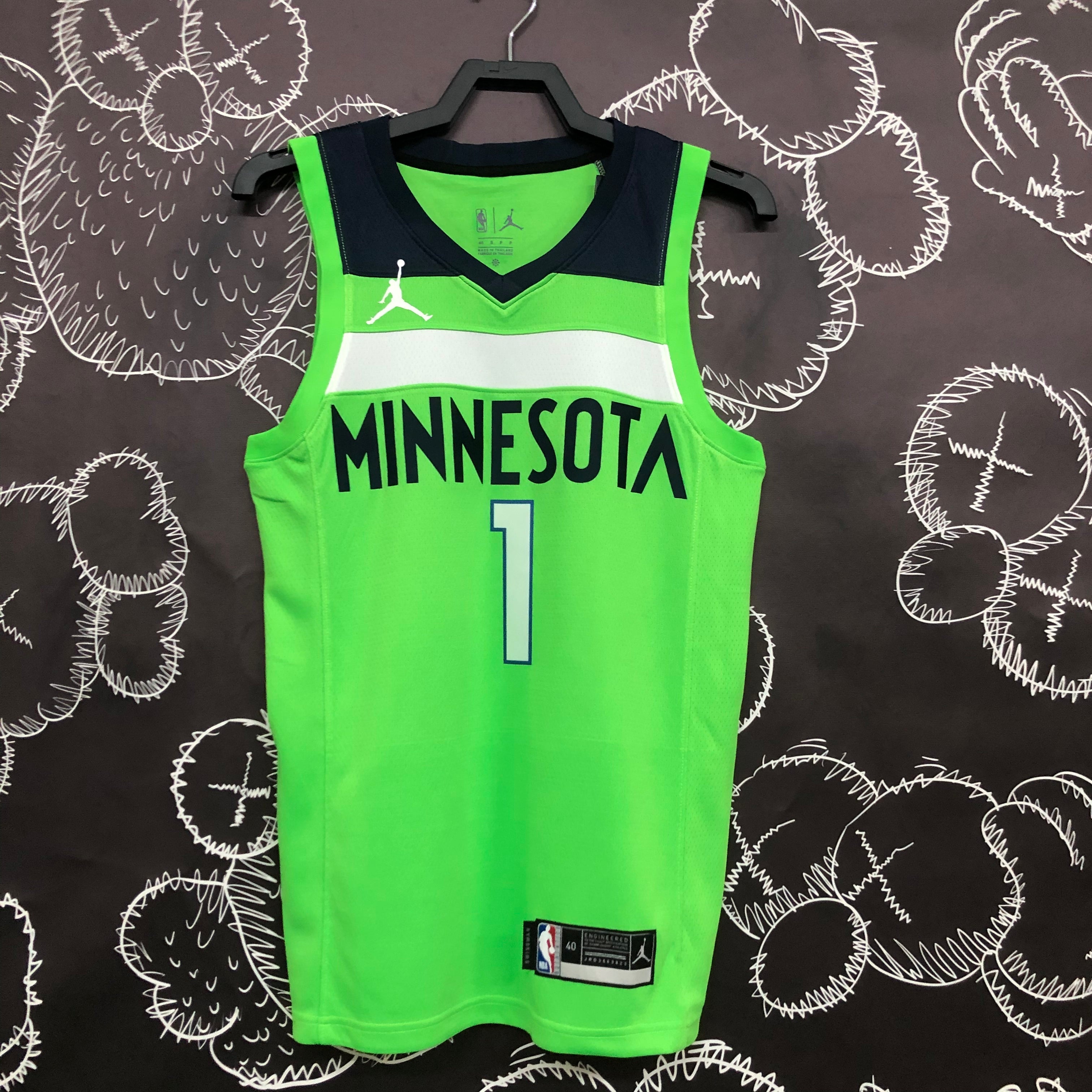 Minnesota Timberwolves Jordan Brand #1 Anthony Edwards