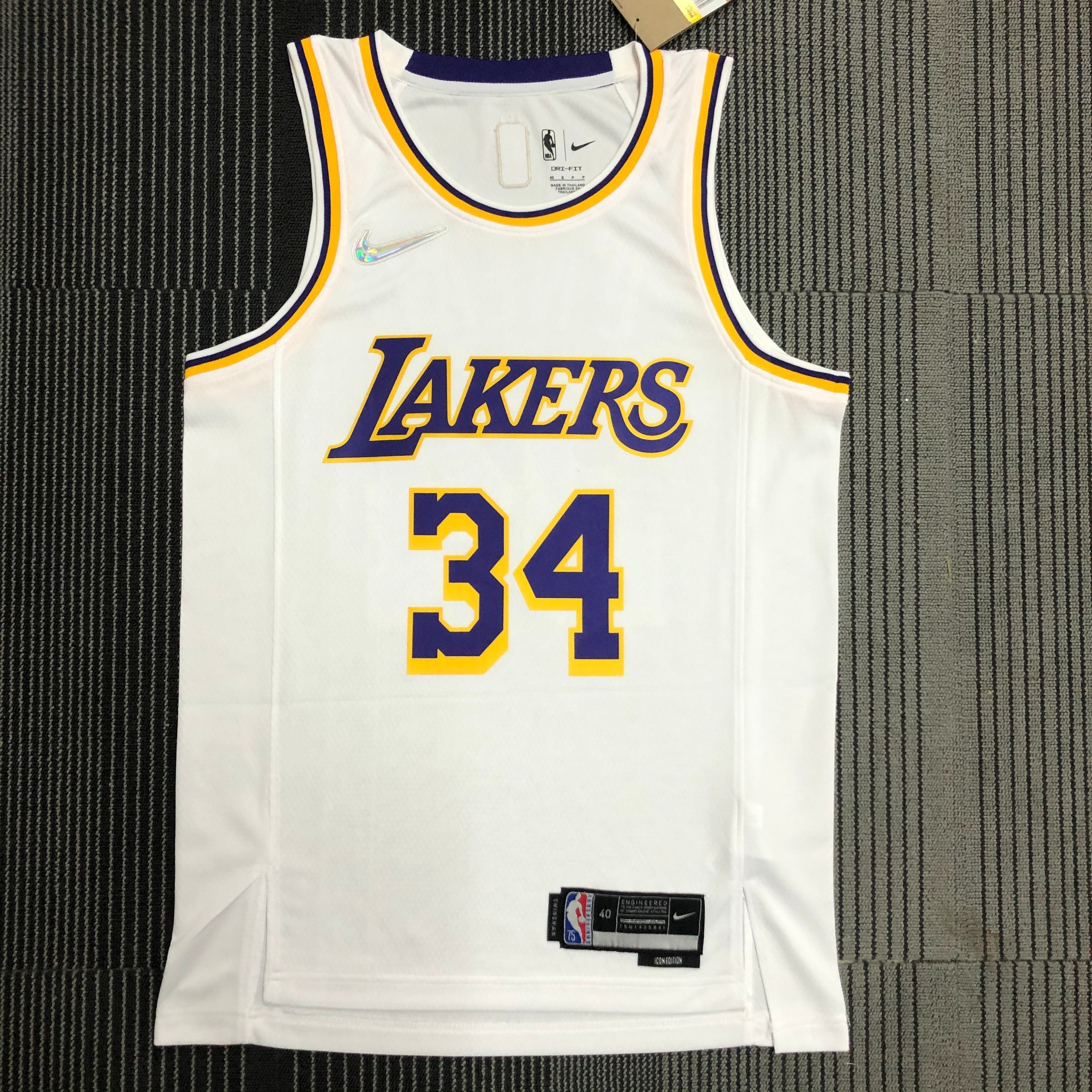 Los Angeles Lakers 75th Anniversary #34 Shaquille O'Neal