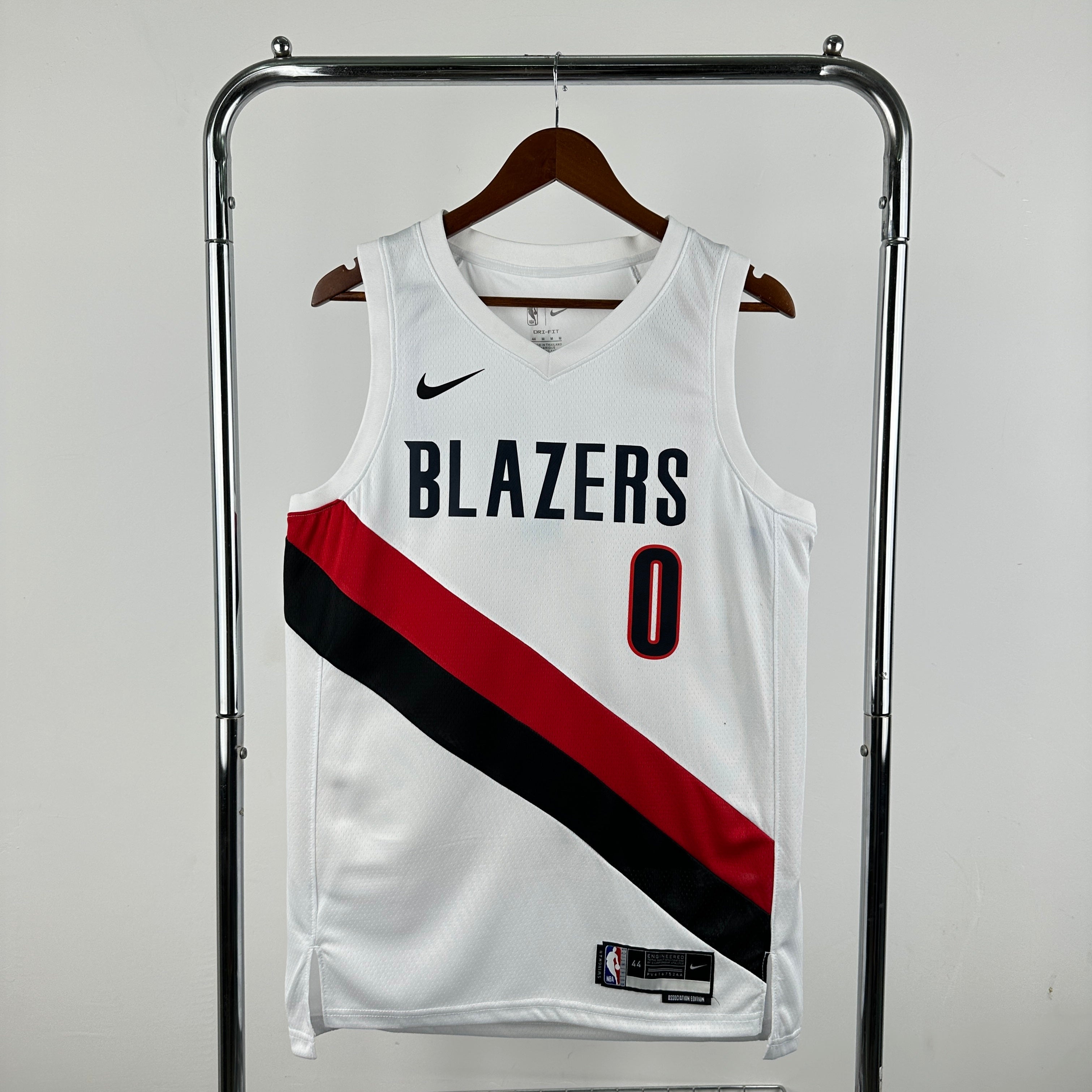 Portland Trail Blazers Home #0 Damian Lillard (2025-26)
