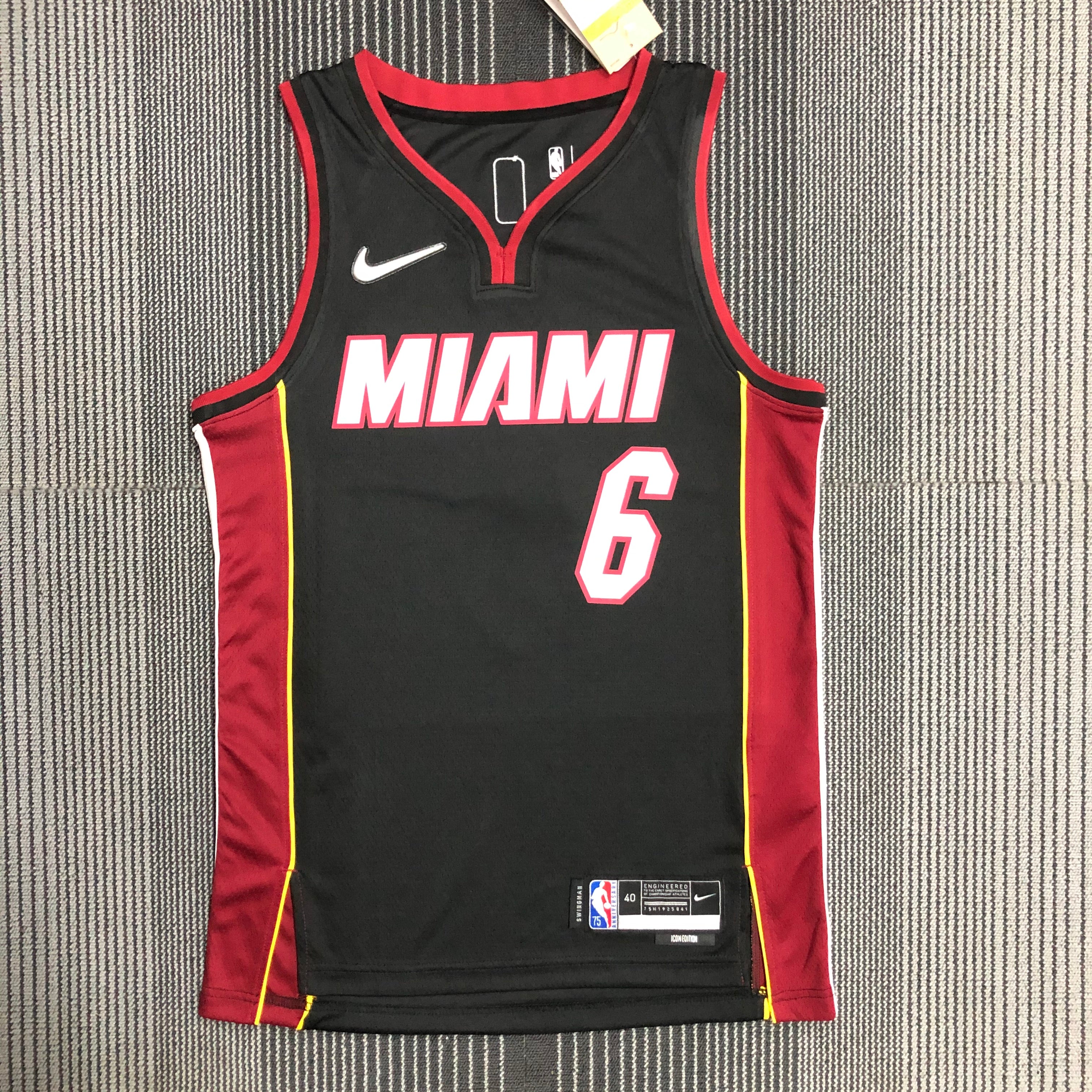 Miami Heat 75th Anniversary #6 LeBron James