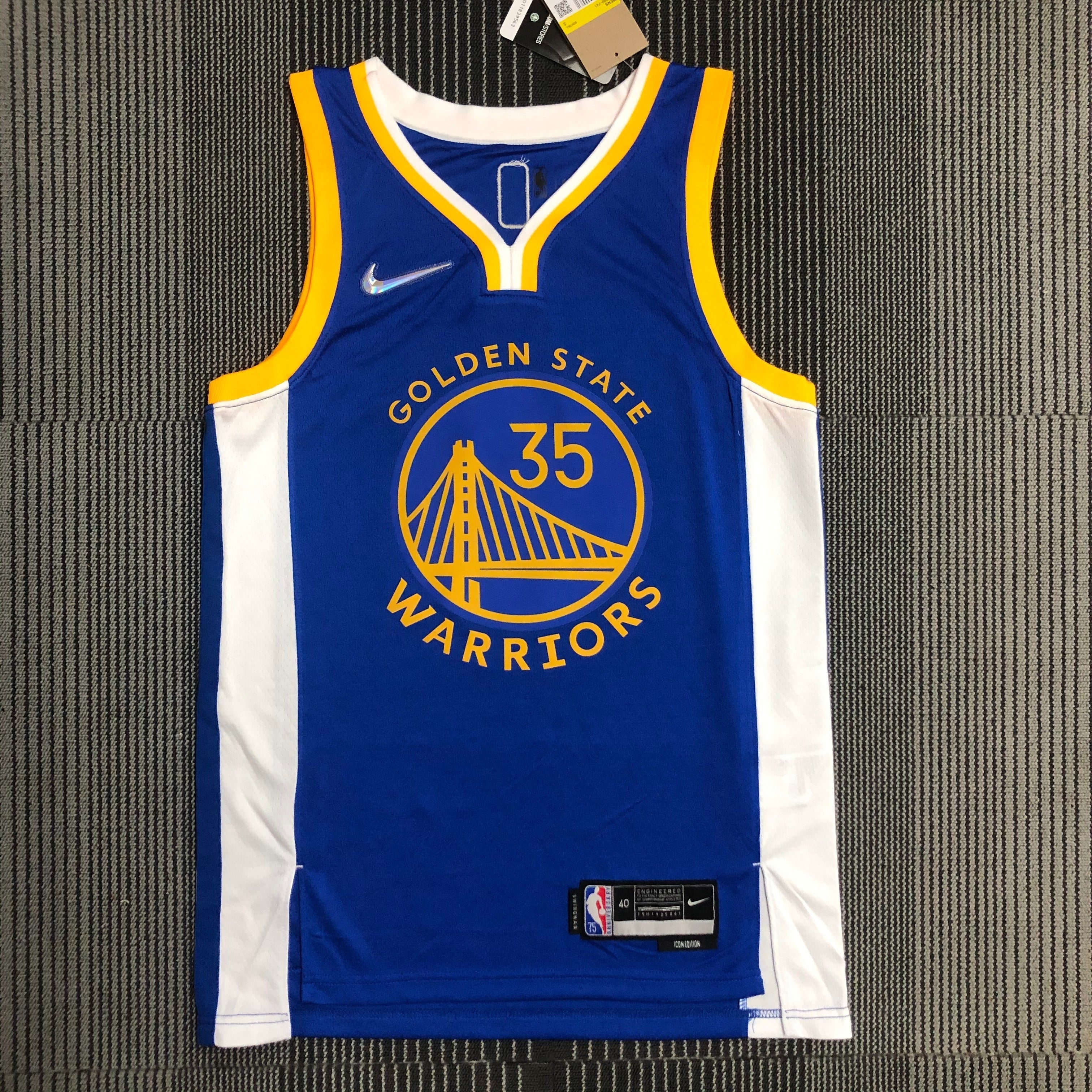 Golden State Warriors 75th Anniversary #35 Kevin Durant