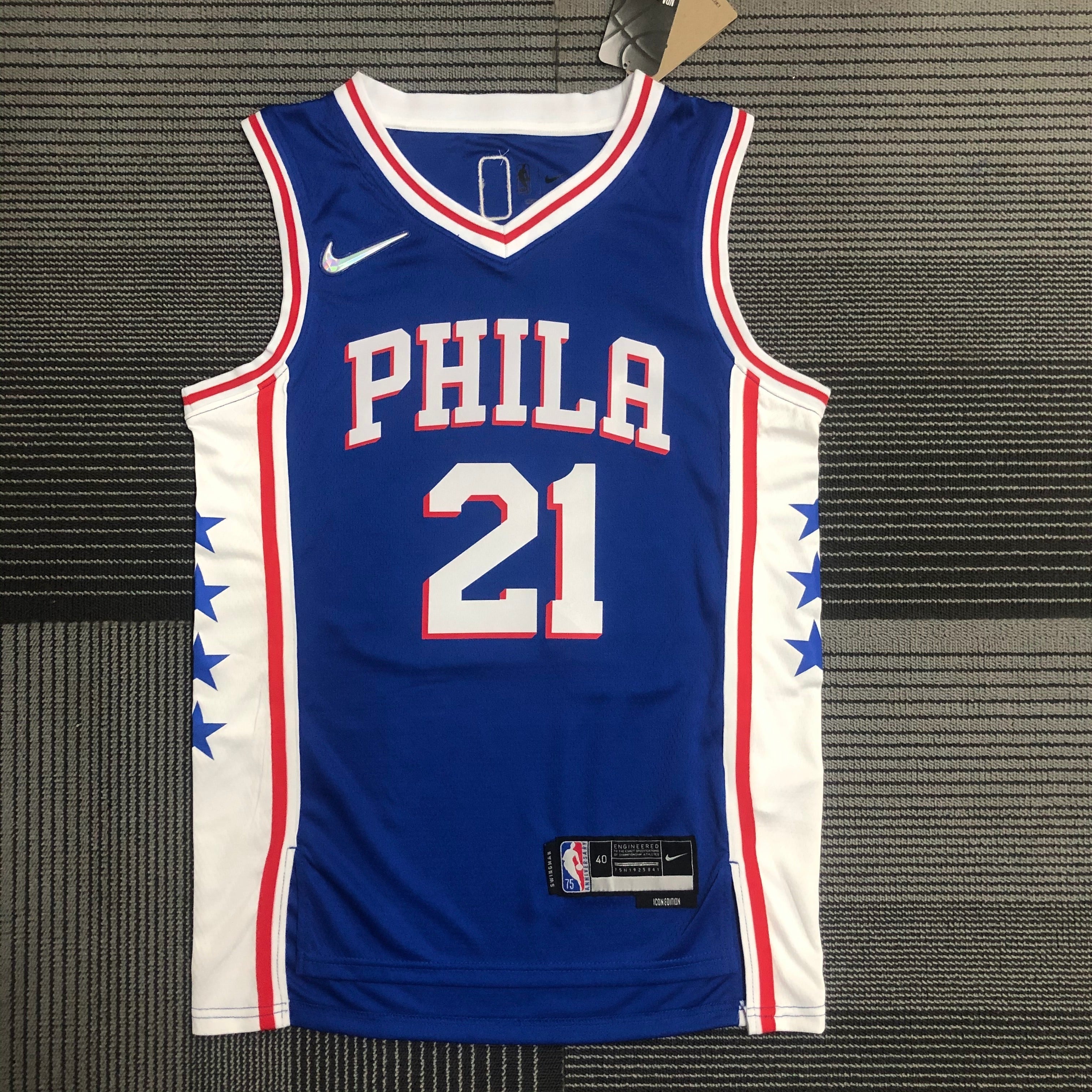 Philadelphia 76ers 75th Anniversary #21 Joel Embiid