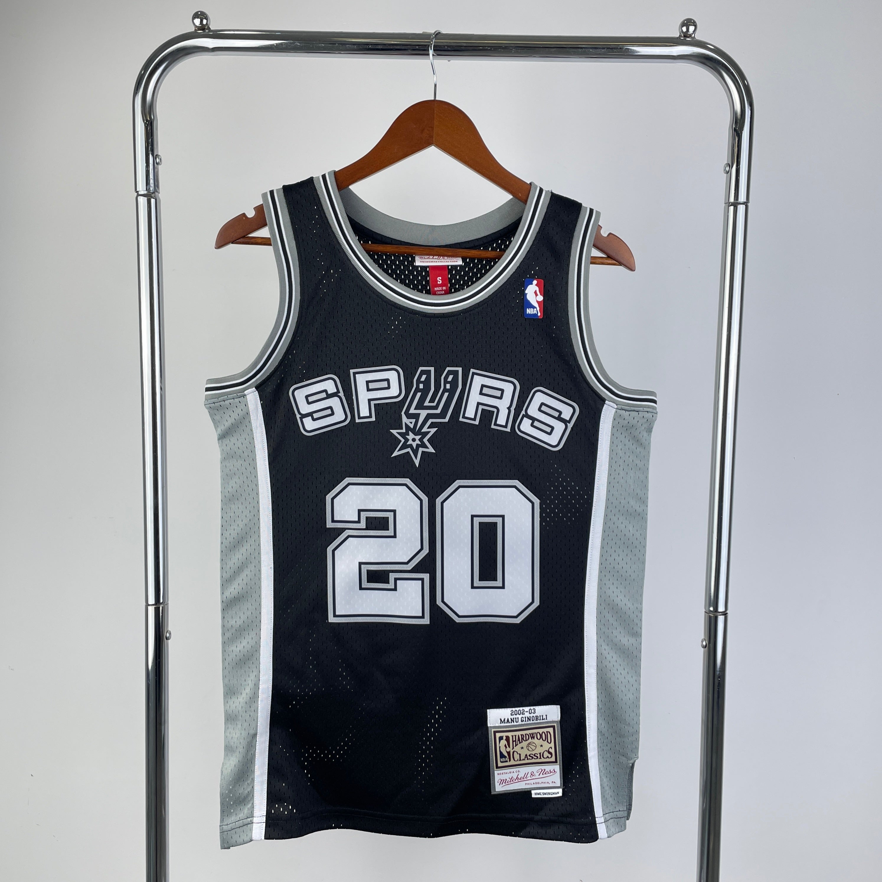 San Antonio Spurs Retro #20 Manu Ginobili