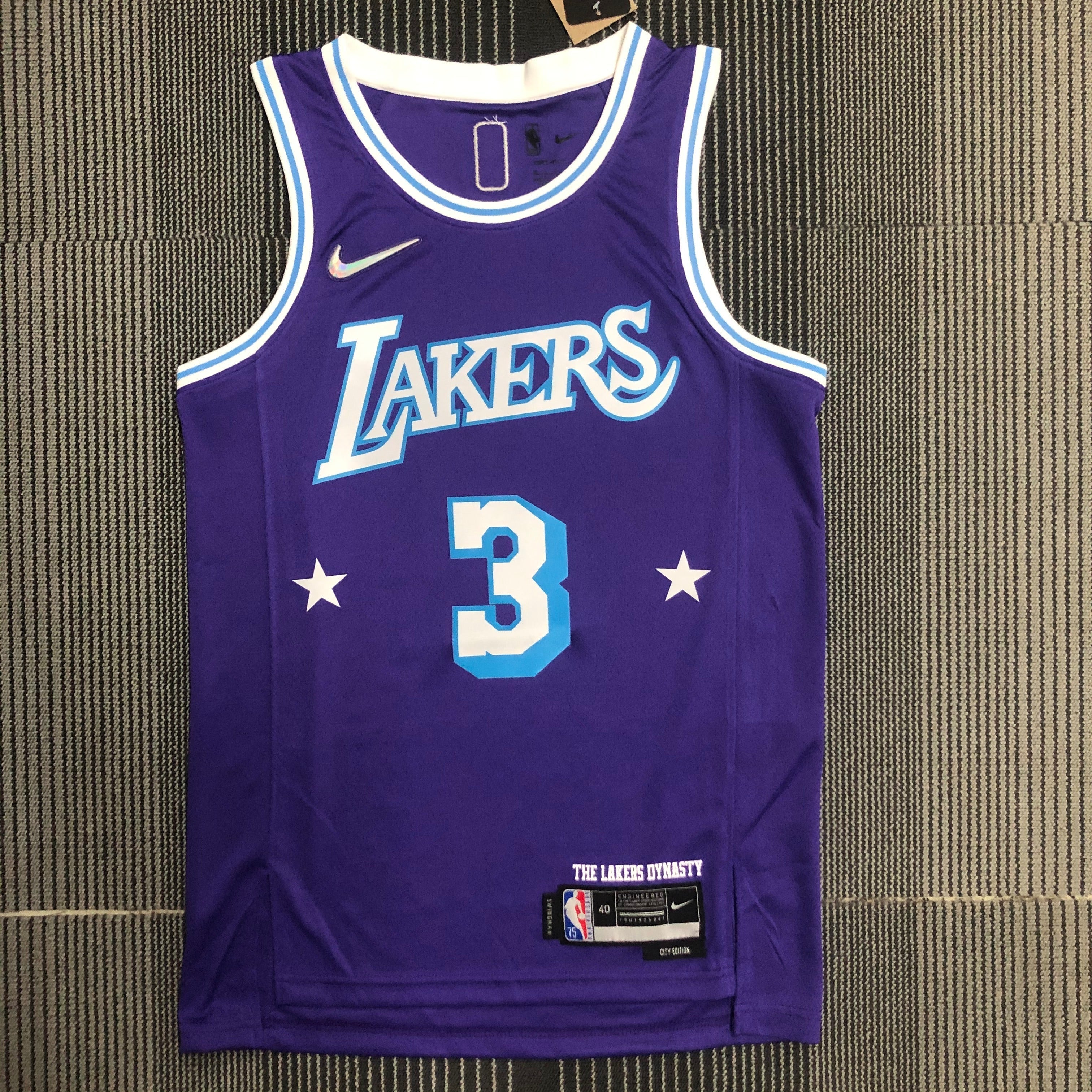 Los Angeles Lakers City Edition #3 Anthony Davis