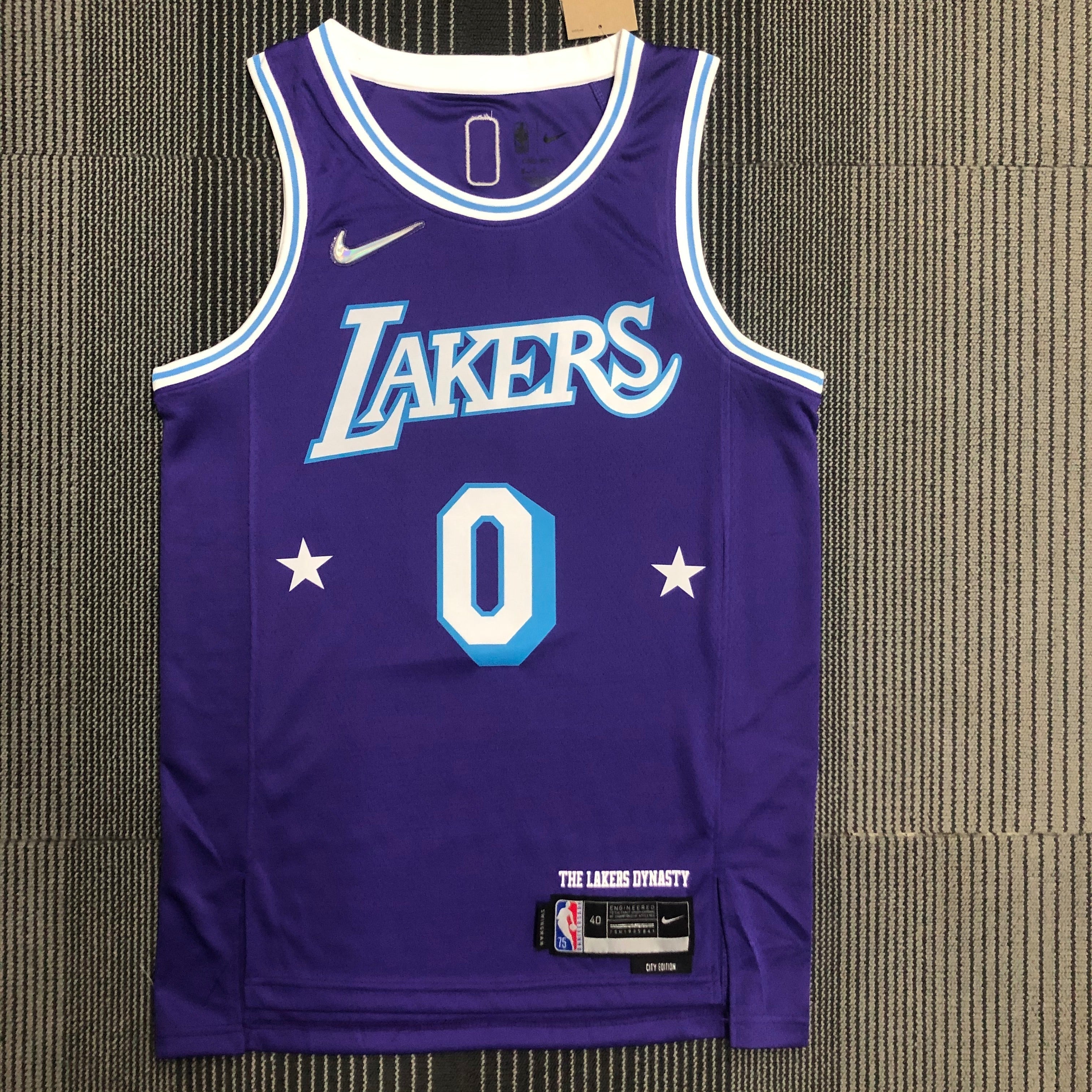 Los Angeles Lakers City Edition #0 Russell Westbrook