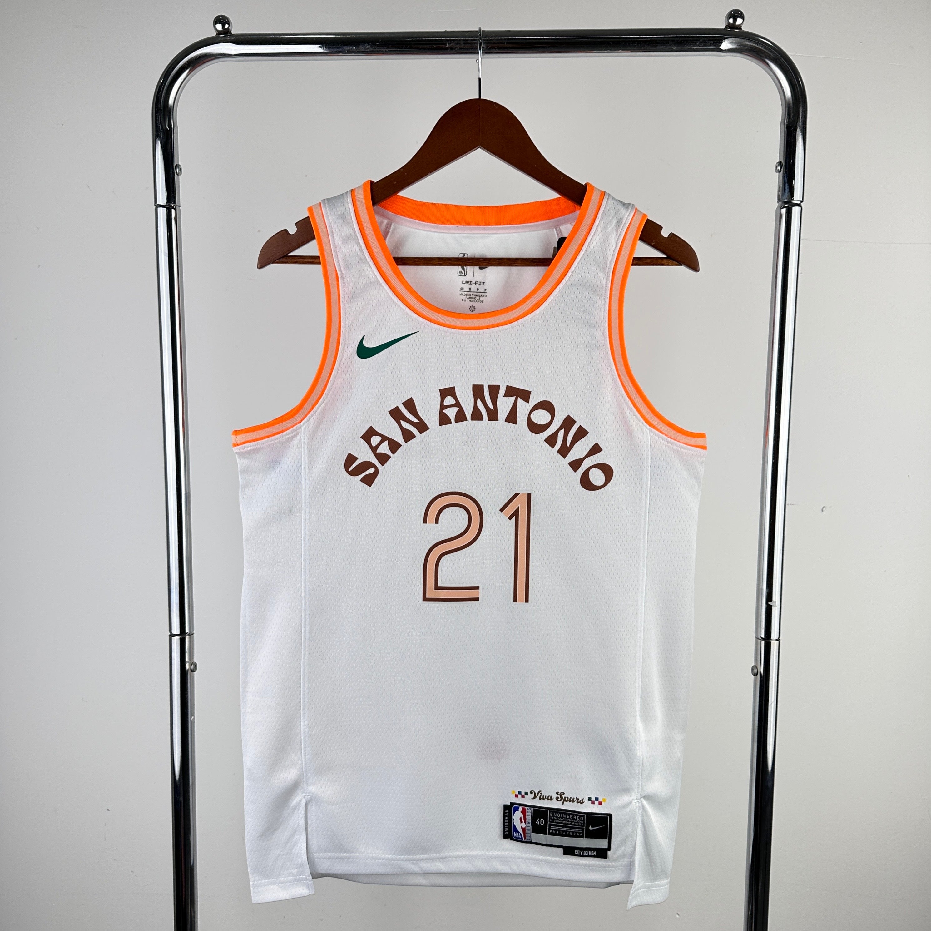 San Antonio Spurs City Edition #21 Tim Duncan (2023-24)