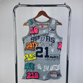 San Antonio Spurs Retro #21 Tim Duncan