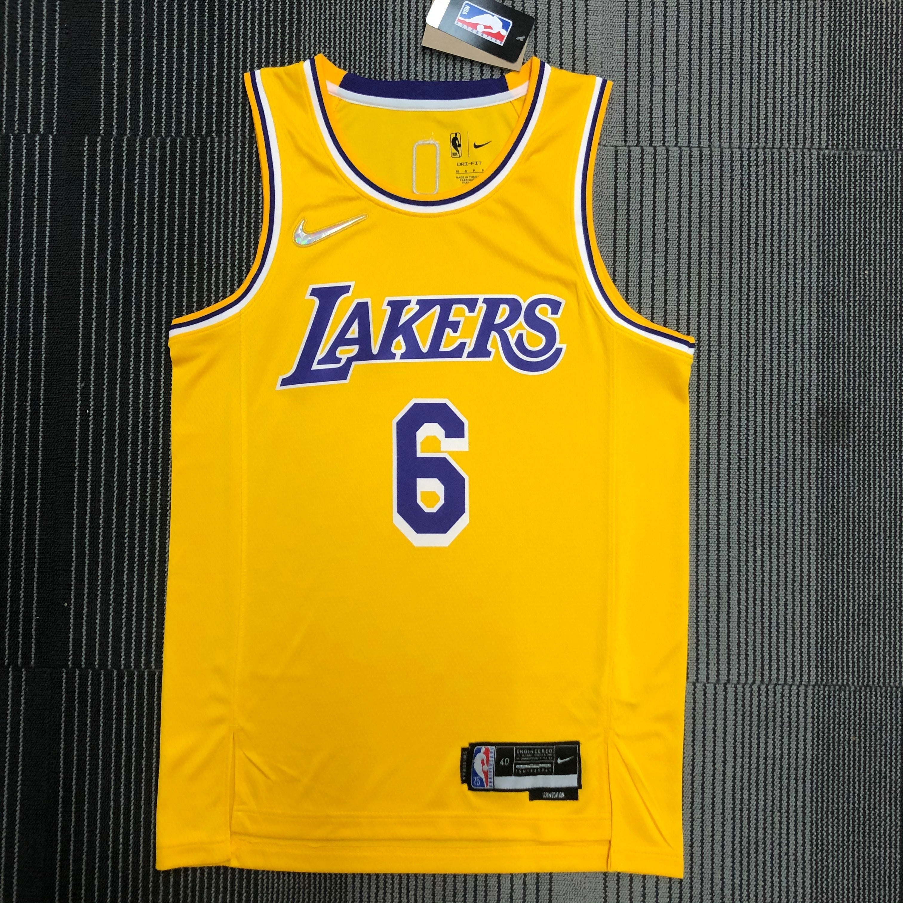 Los Angeles Lakers 75th Anniversary #6 LeBron James