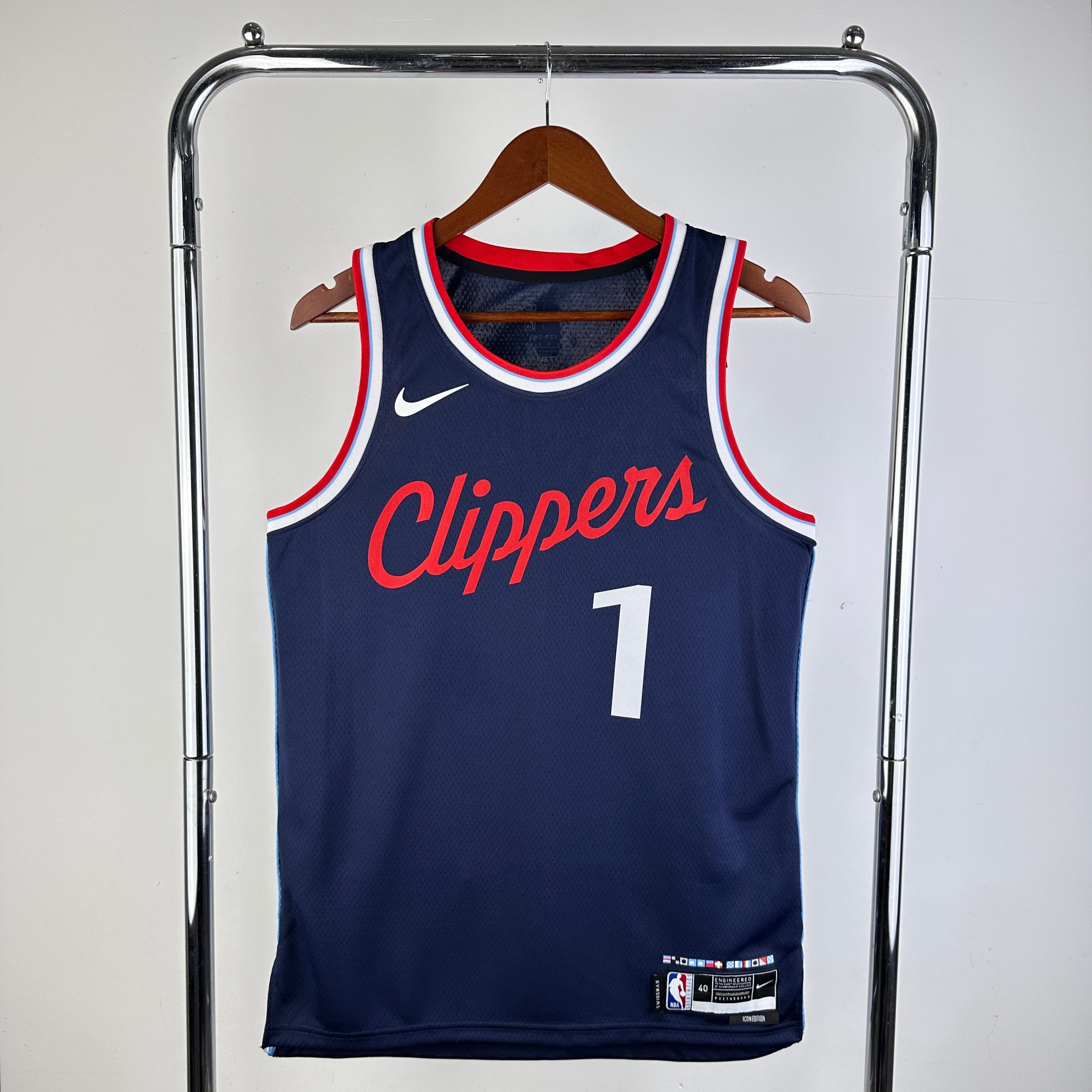 Los Angeles Clippers Away #1 James Harden (2024-25)