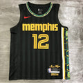 Memphis Grizzlies City Edition #12 Ja Morant (2020-21)