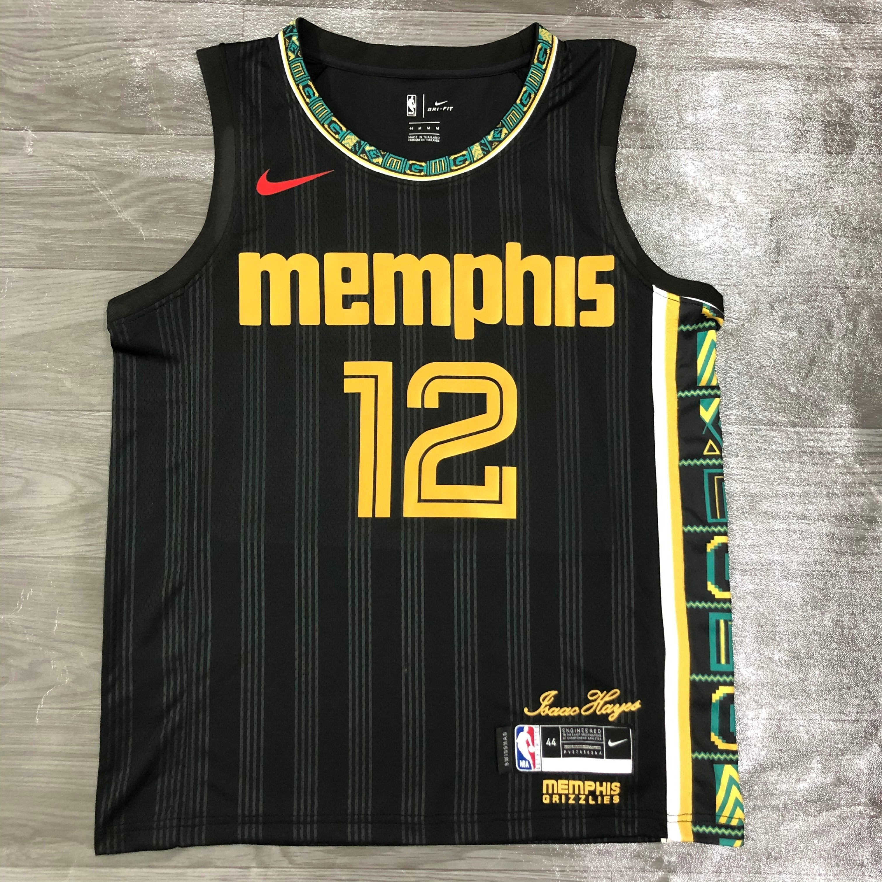 Memphis Grizzlies City Edition #12 Ja Morant (2020-21)