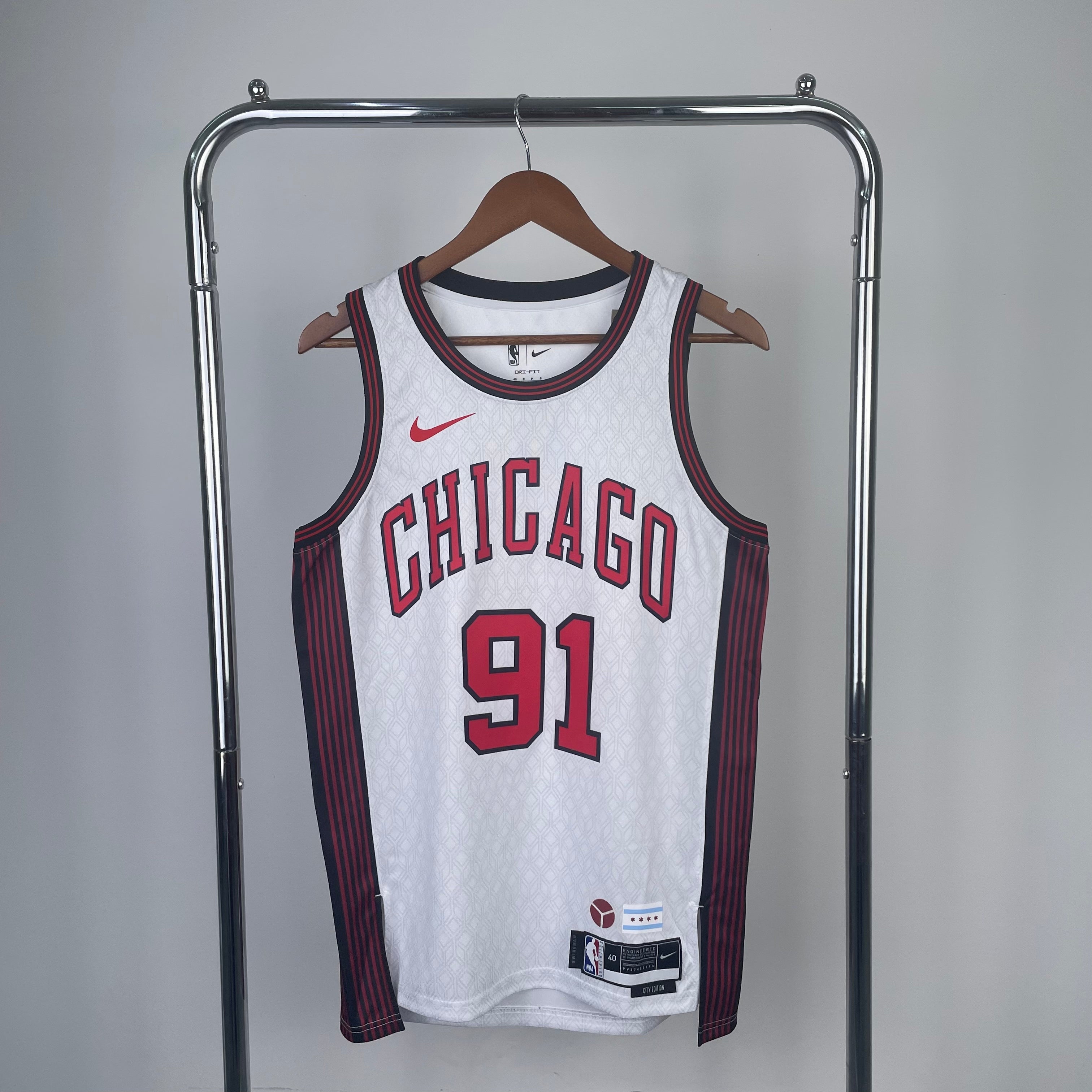 Chicago Bulls City Edition #91 Dennis Rodman (2022-23)