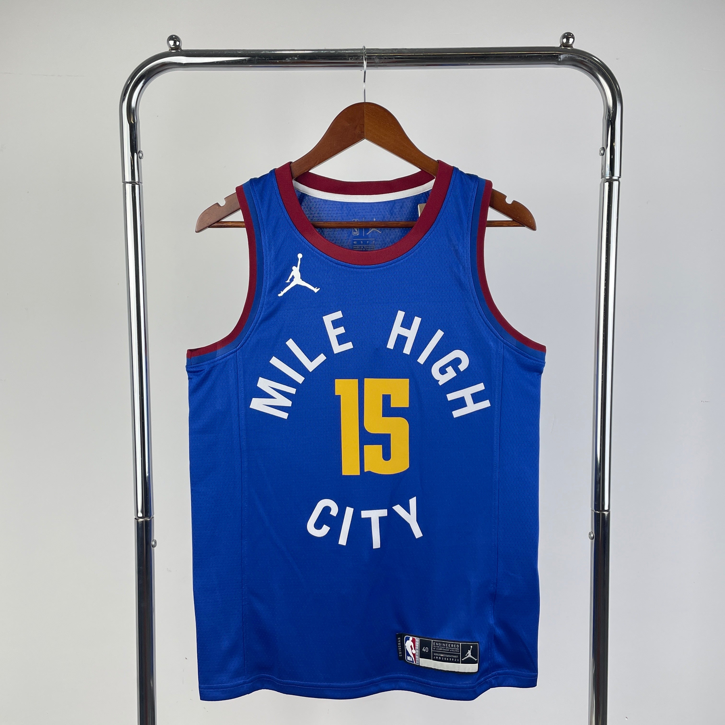 Denver Nuggets Jordan Brand #15 Nikola Jokic (2020-21)