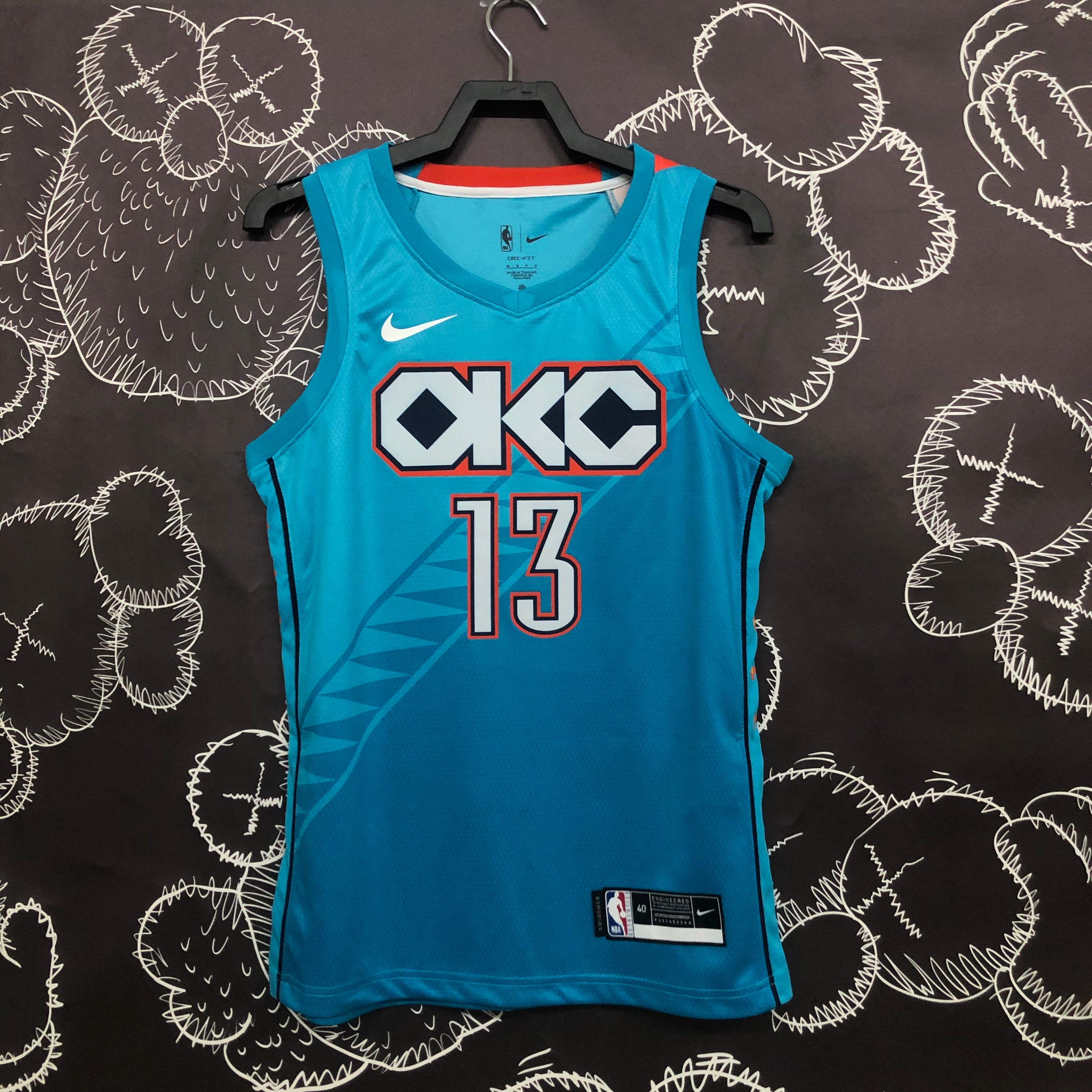 Oklahoma City Thunder City Edition #13 Paul George