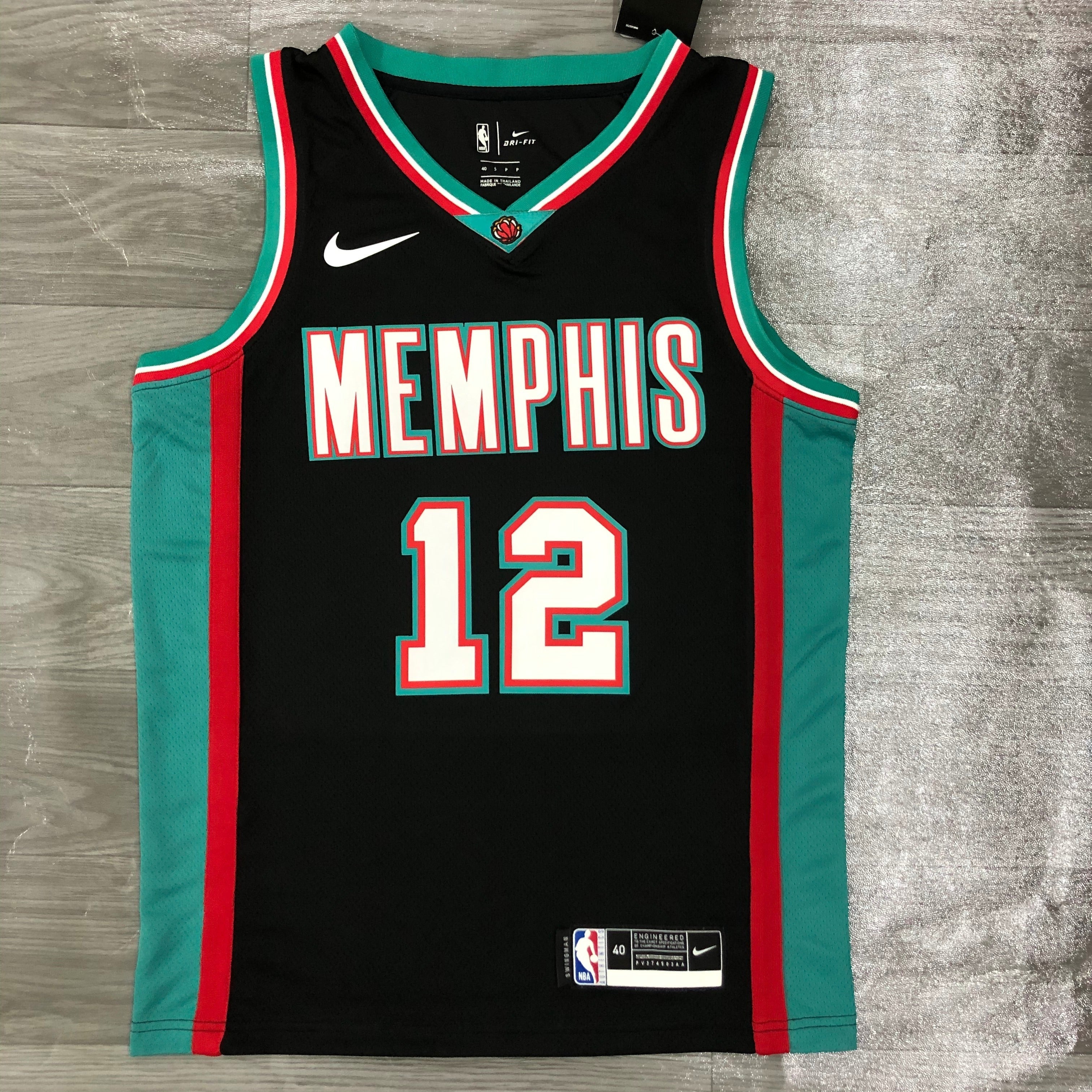 Memphis Grizzlies Retro #12 Ja Morant (2020-21)