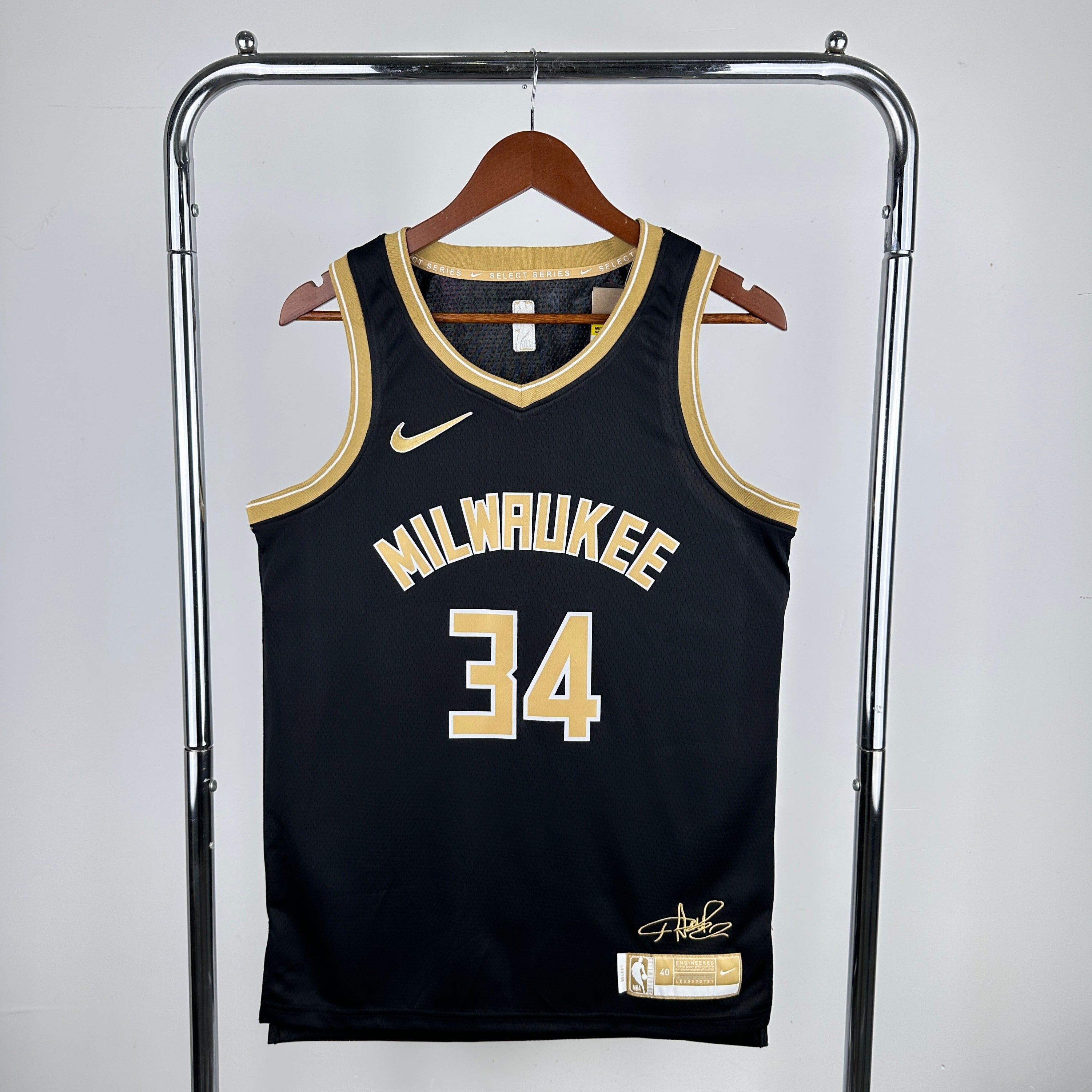 Milwaukee Bucks 75th Anniversary #34 Giannis Antetokounmpo (2023-24)