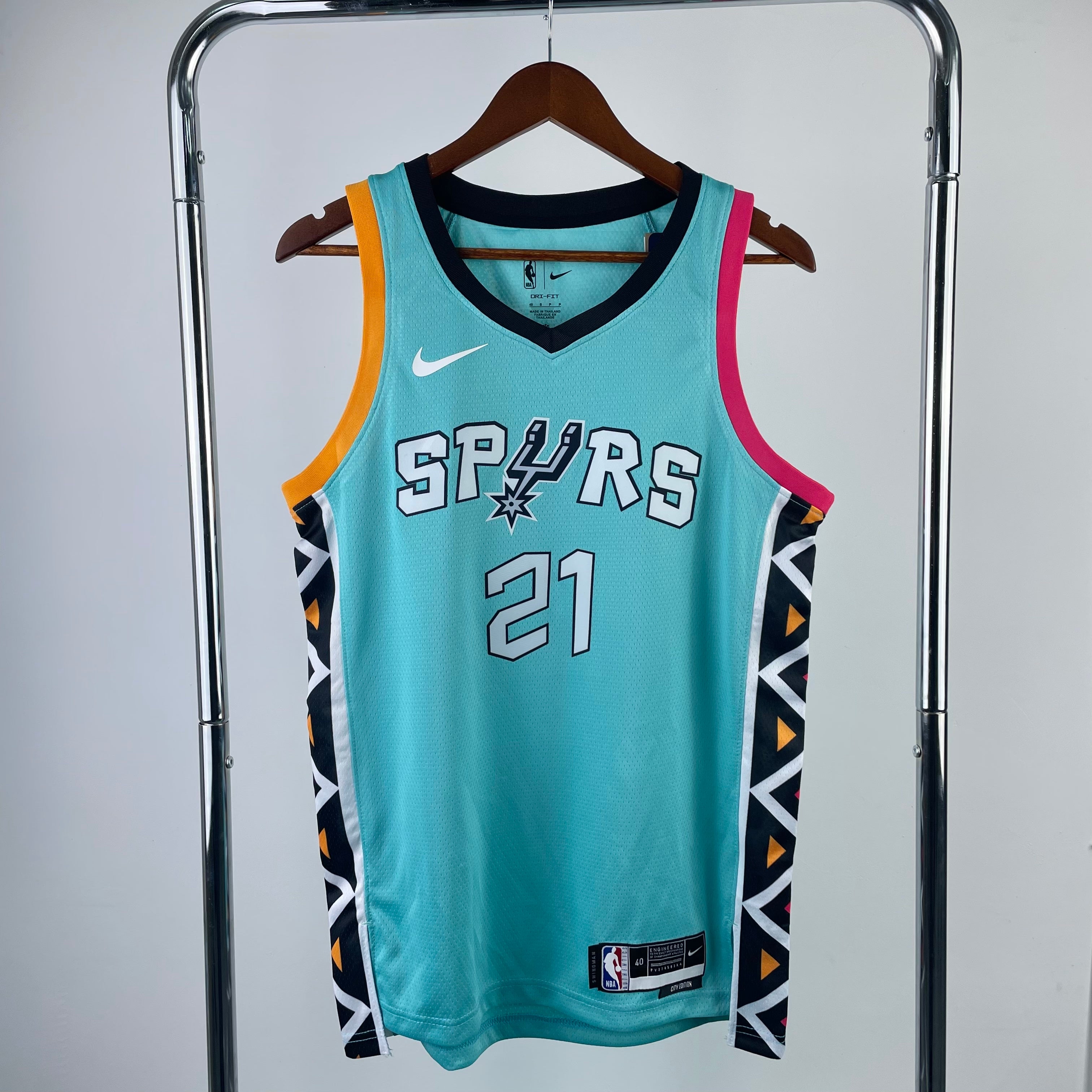 San Antonio Spurs City Edition #21 Tim Duncan (2022-23)