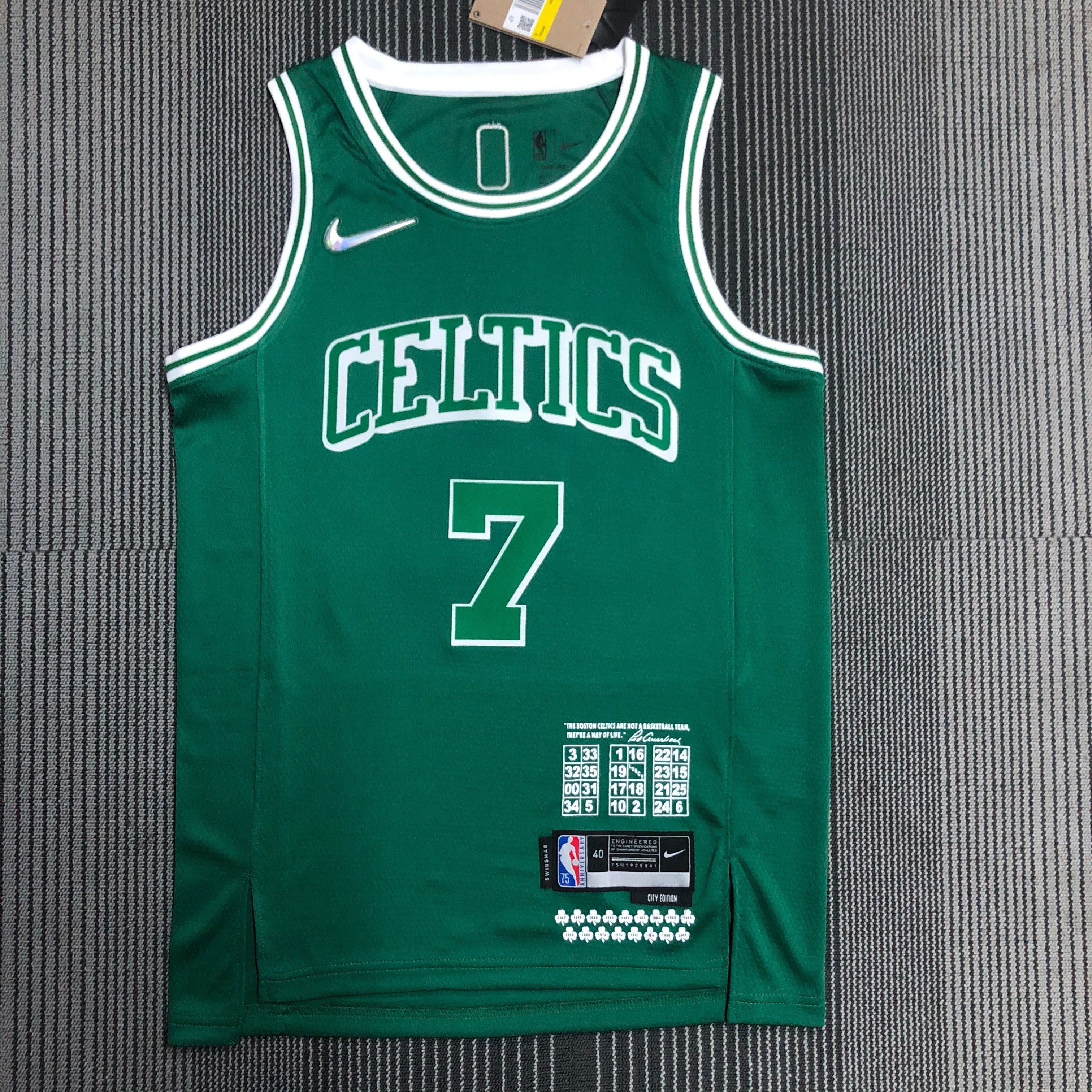 Boston Celtics City Edition #7 Jaylen Brown