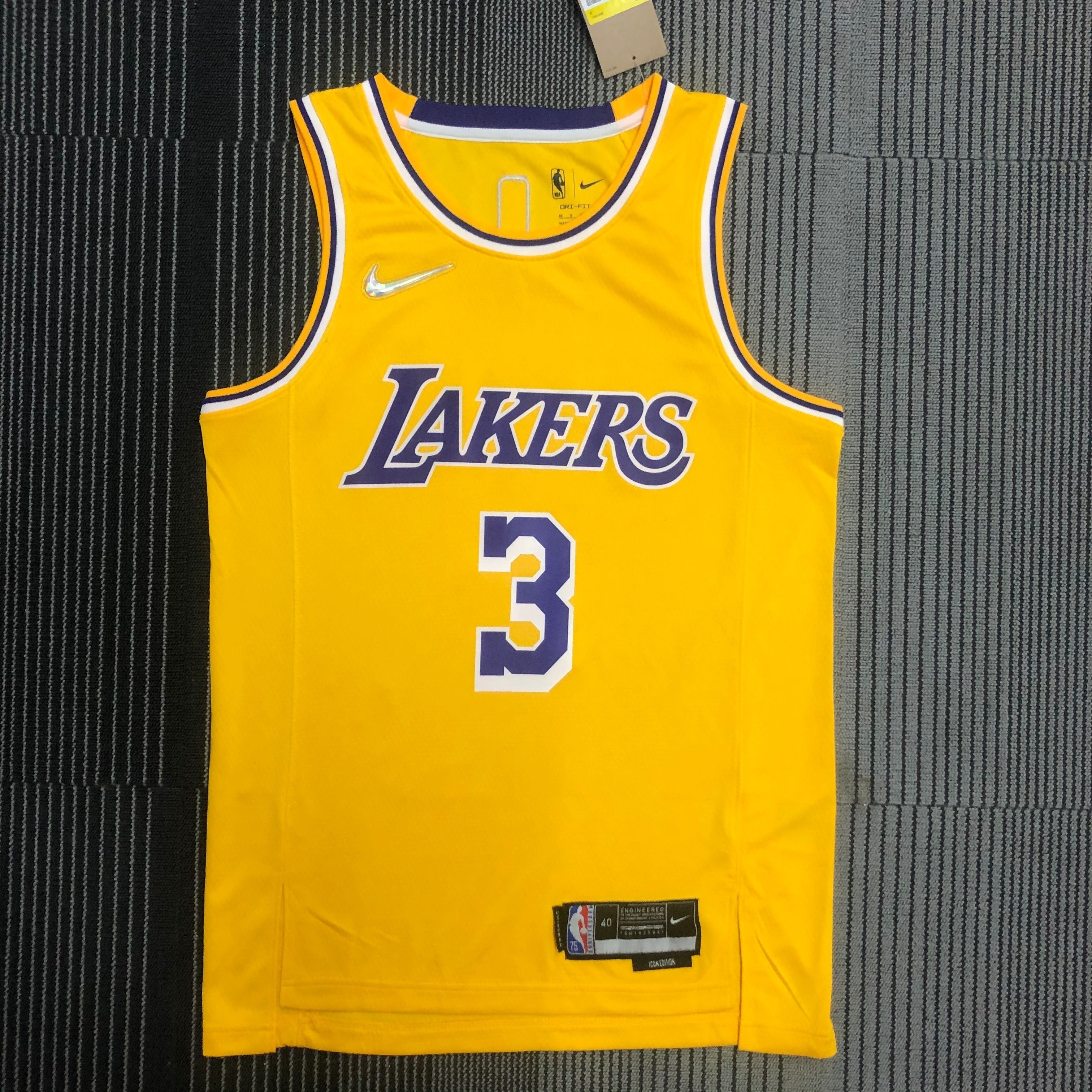 Los Angeles Lakers 75th Anniversary #3 Anthony Davis