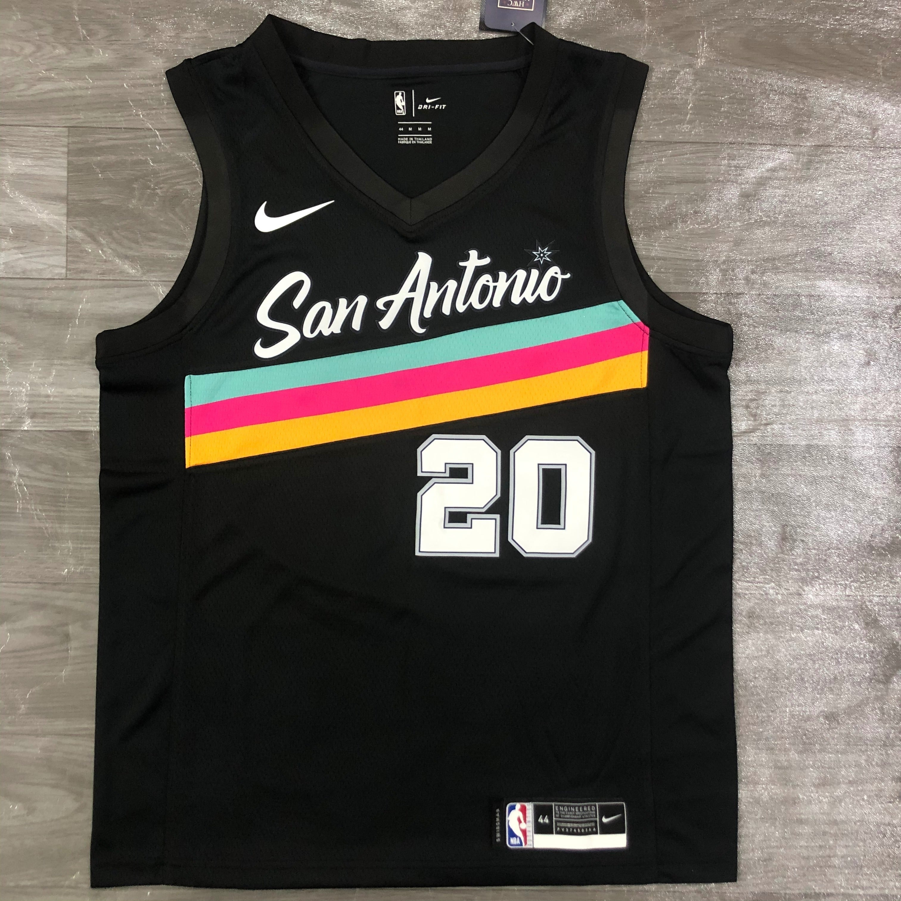 San Antonio Spurs City Edition #20 Manu Ginobili (2020-21)