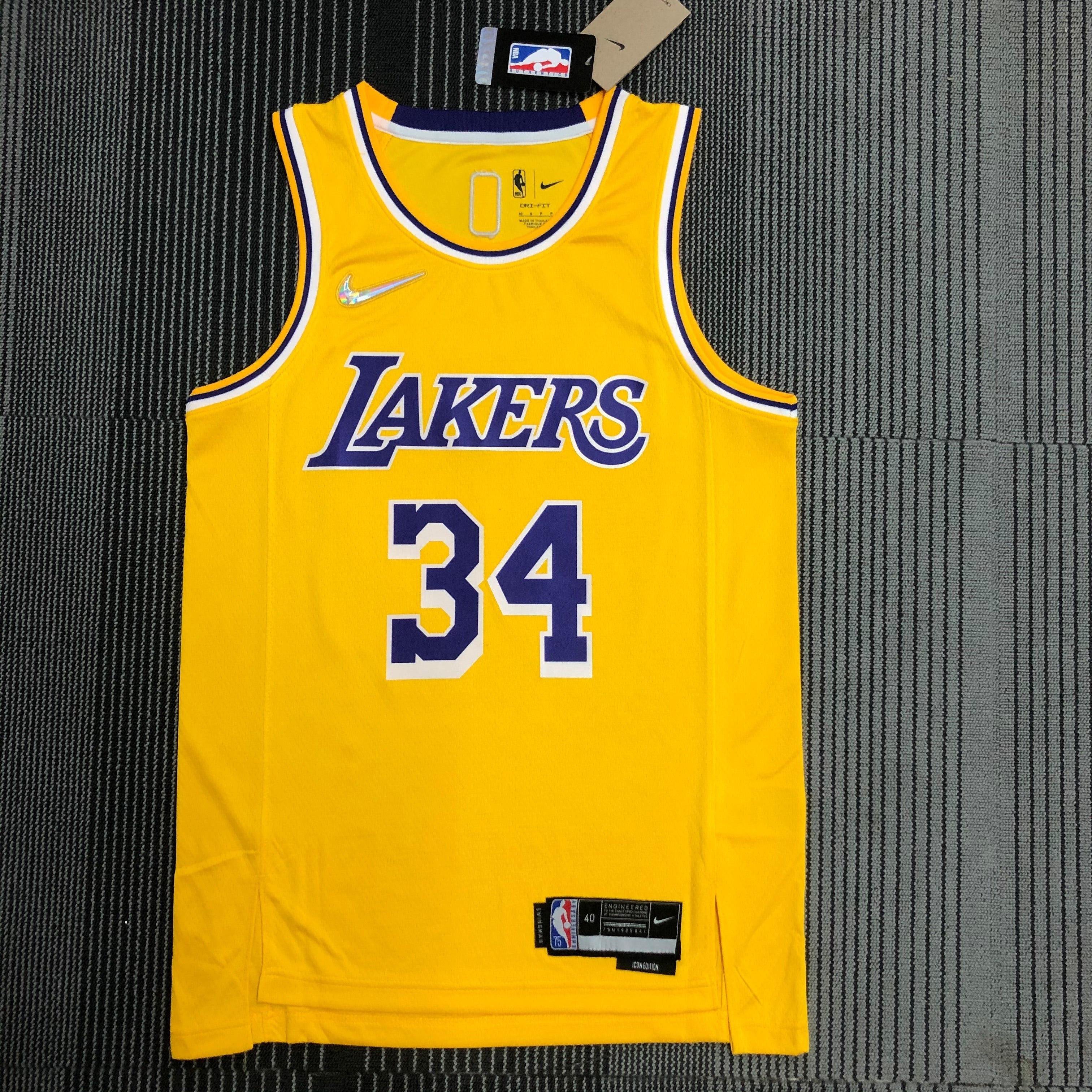 Los Angeles Lakers 75th Anniversary #34 Shaquille O'Neal