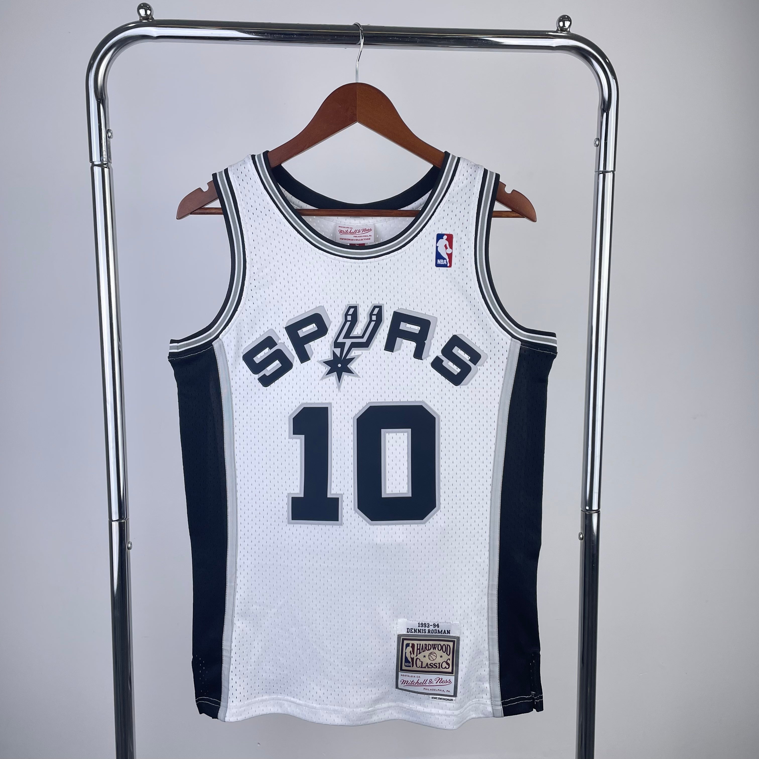 San Antonio Spurs Retro #10 Dennis Rodman