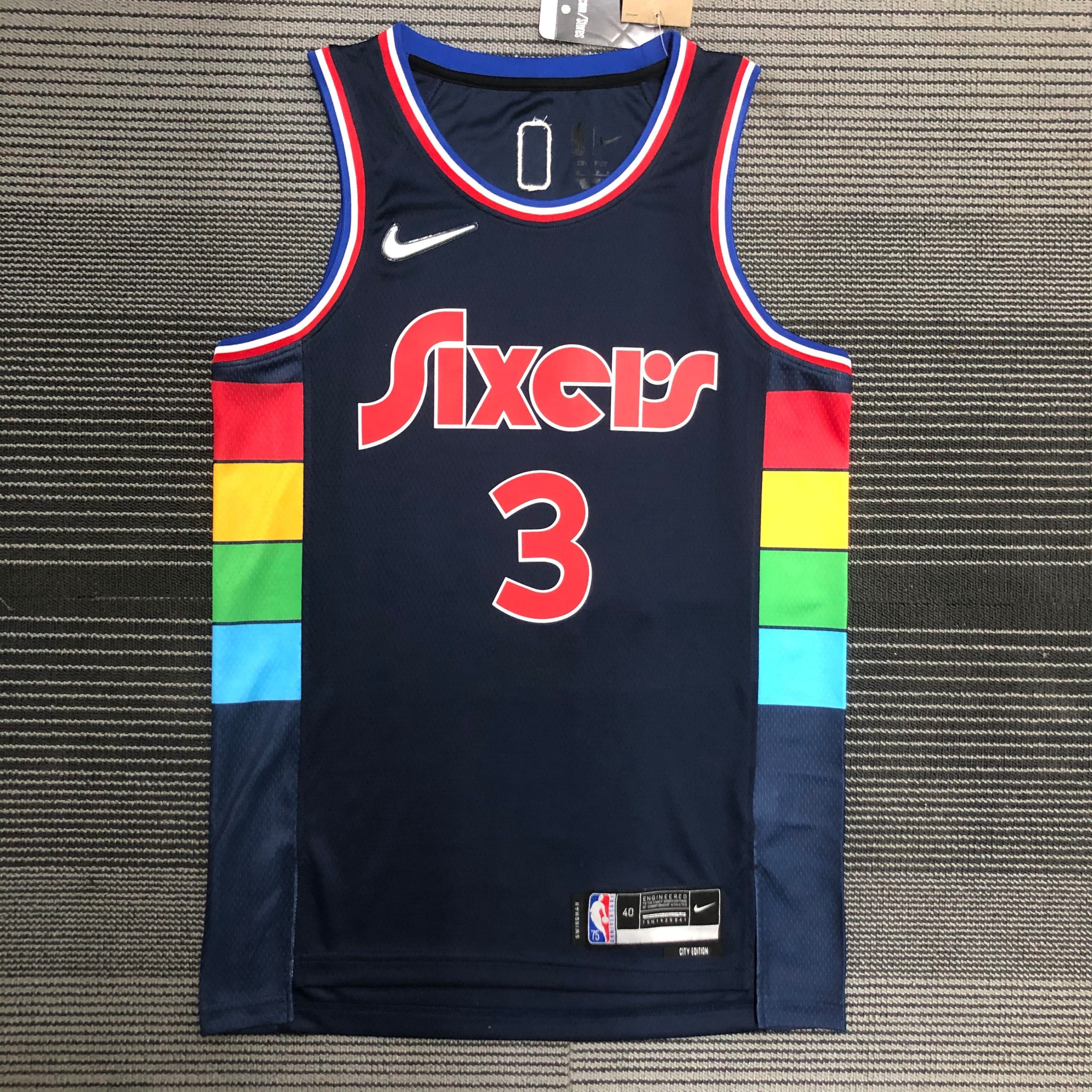Philadelphia 76ers City Edition #3 Allen Iverson