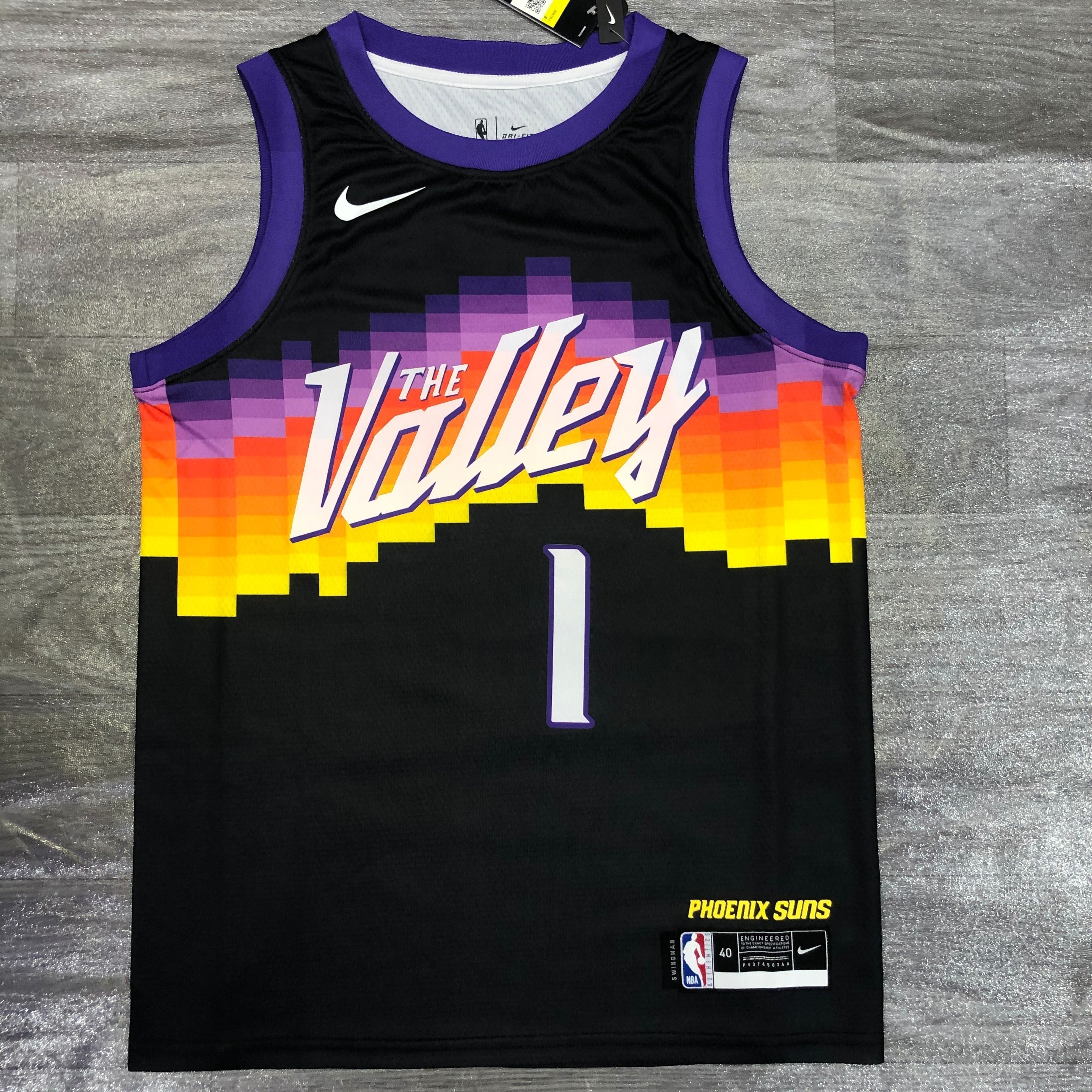 Phoenix Suns City Edition #1 Devin Booker (2020-21)
