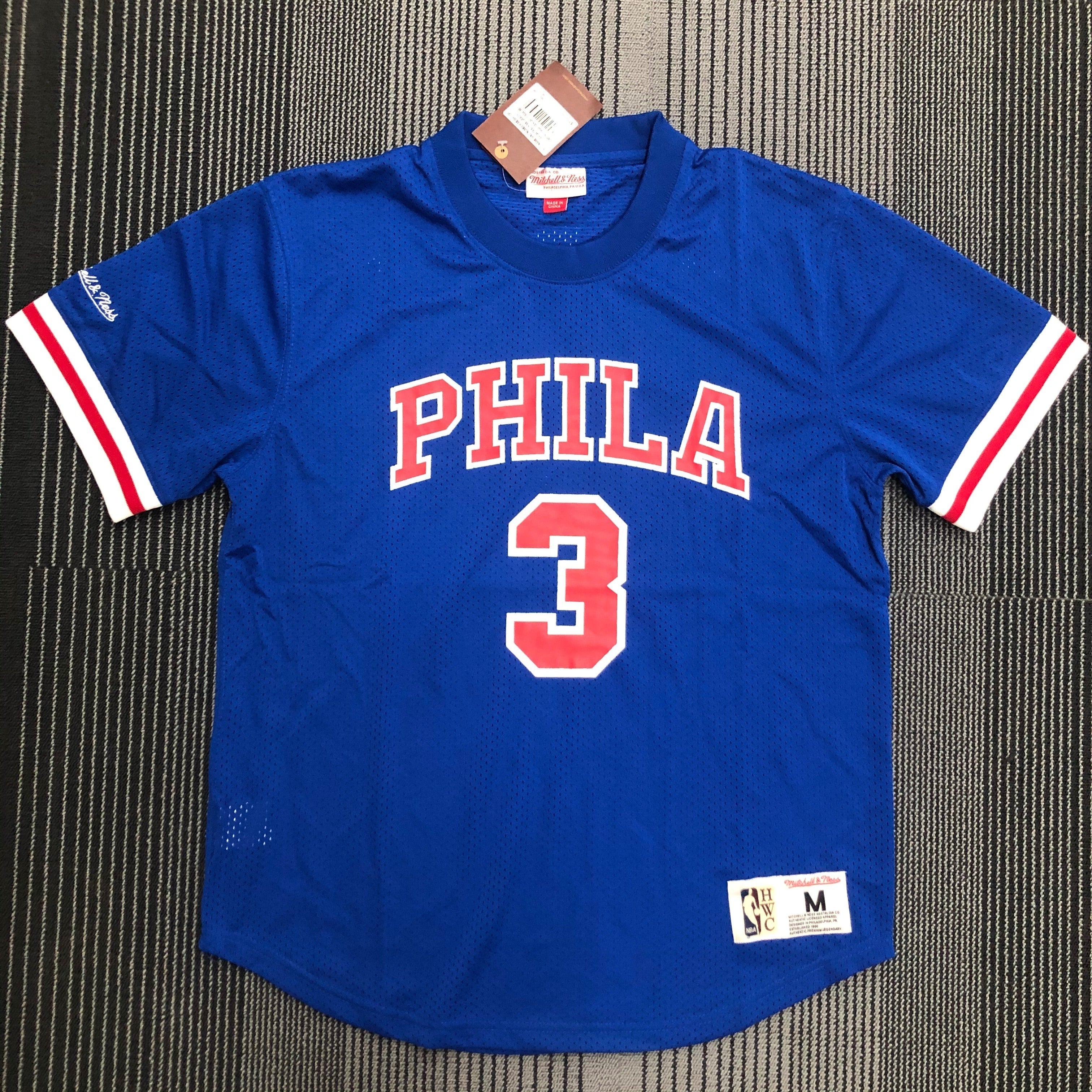 Philadelphia 76ers Retro #3 Allen Iverson T-Shirt