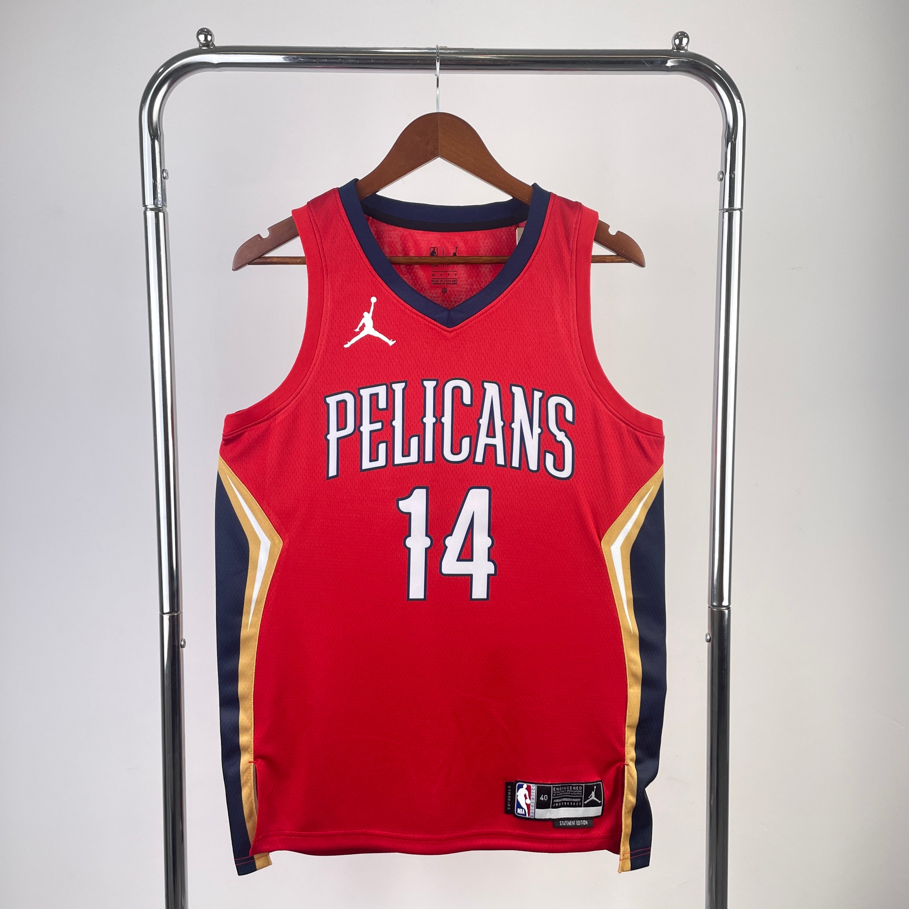 New Orleans Pelicans Jordan Brand #14 Brandon Ingram (2022-23)