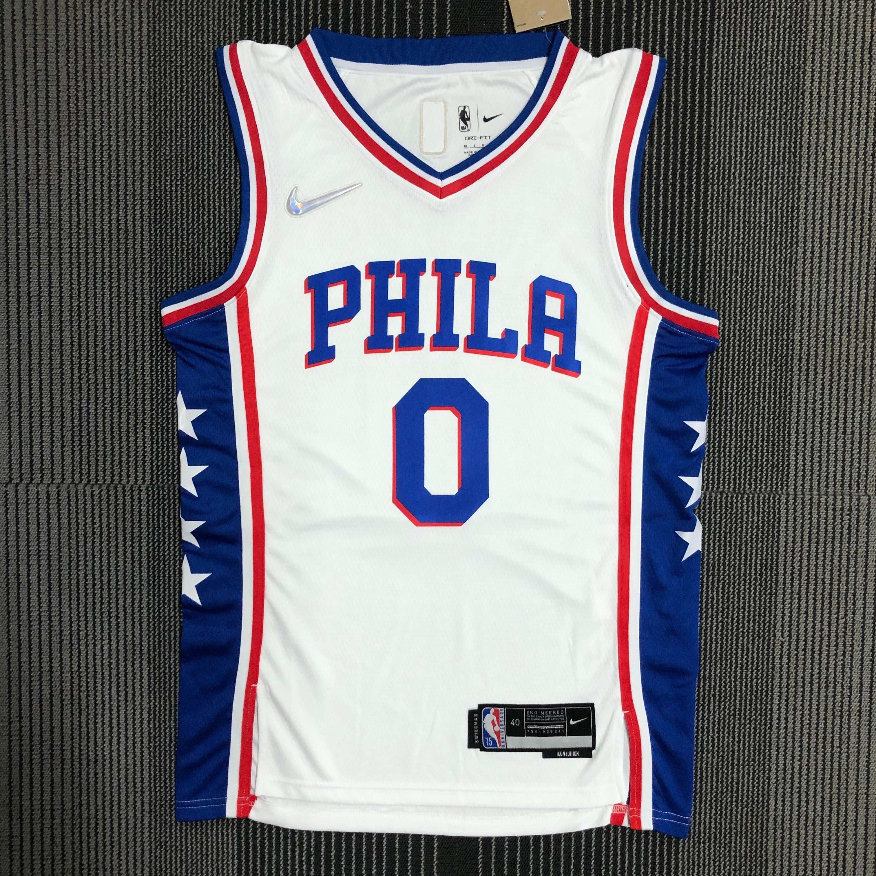 Philadelphia 76ers 75th Anniversary #0 Tyrese Maxey