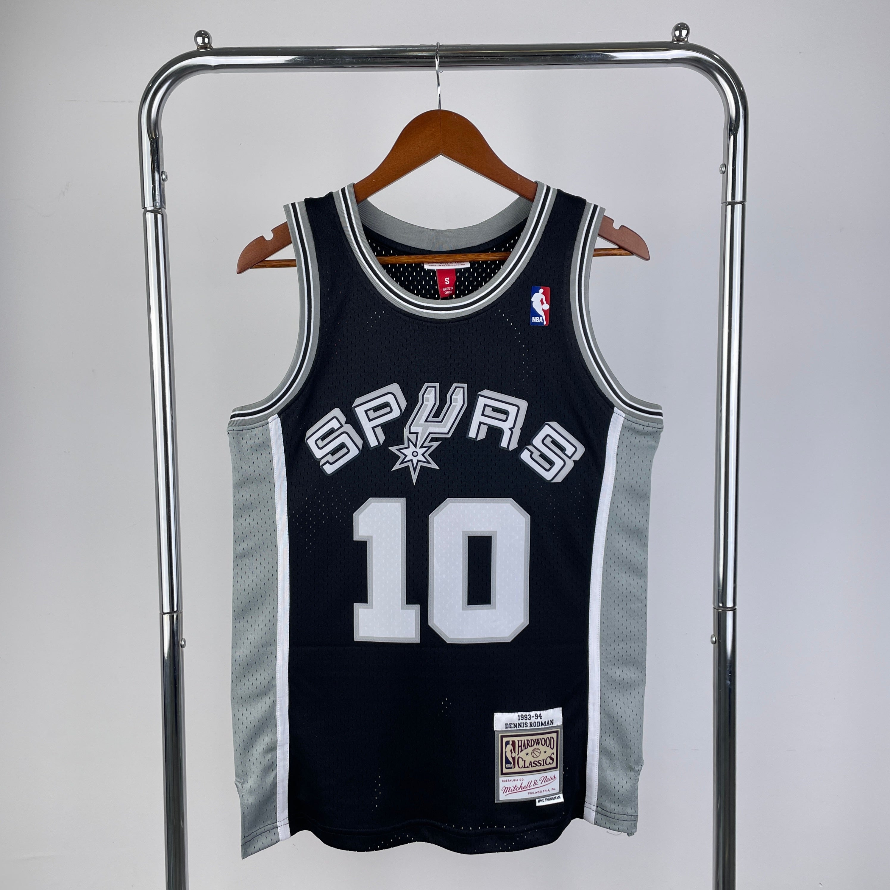 San Antonio Spurs Retro #10 Dennis Rodman