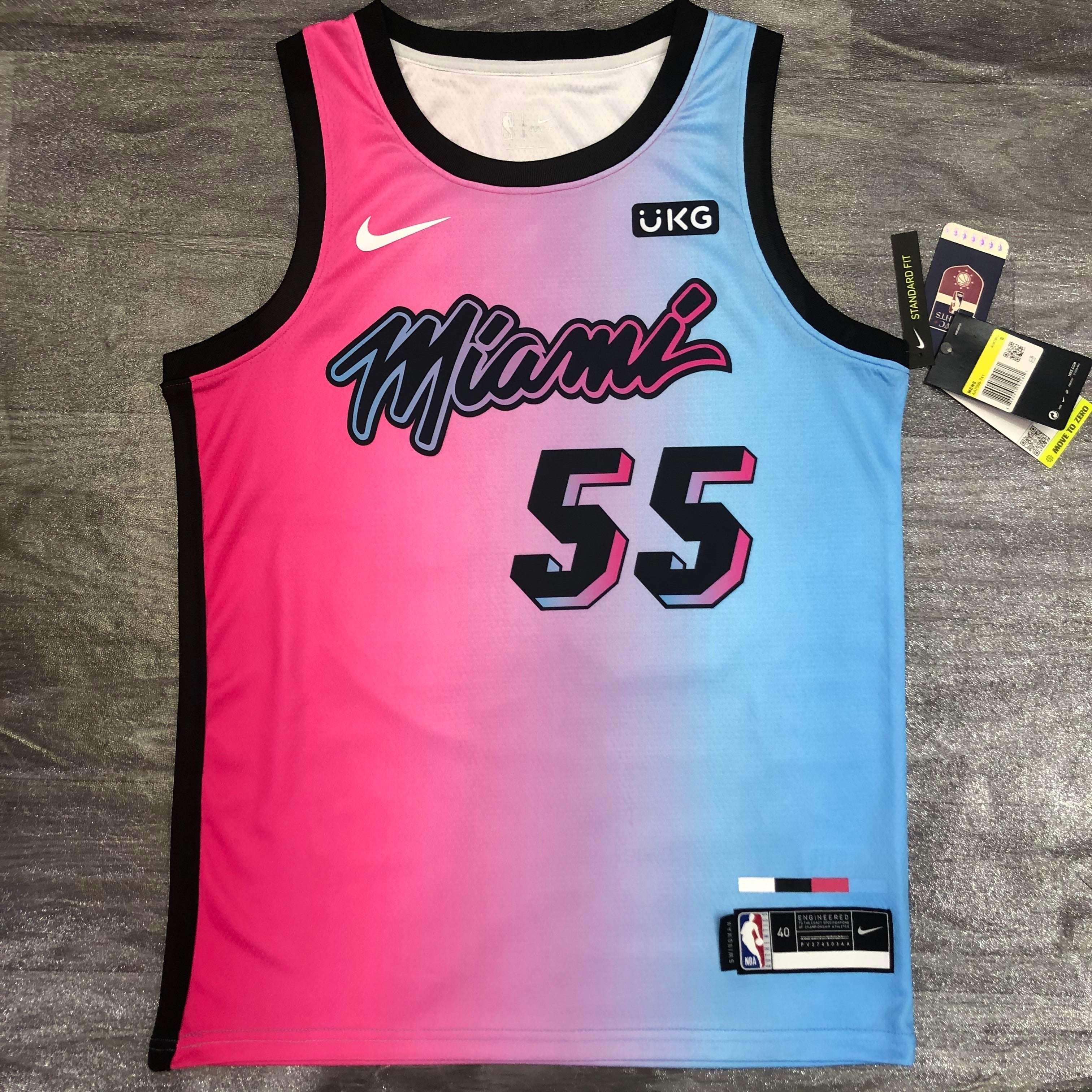 Miami Heat City Edition #55 Tim Duncan (2020-21)