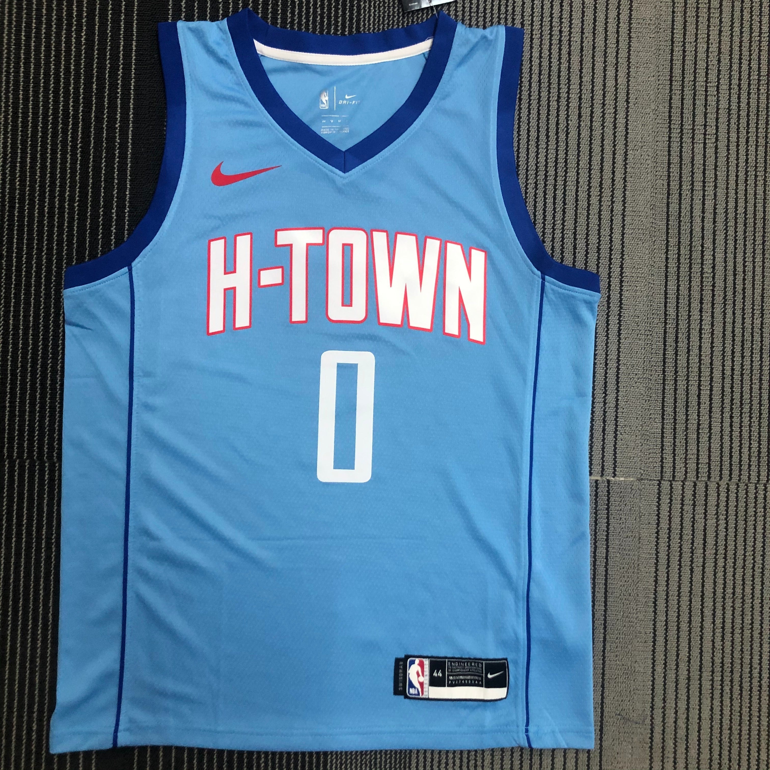 Houston Rockets City Edition #0 Russell Westbrook (2020-21)