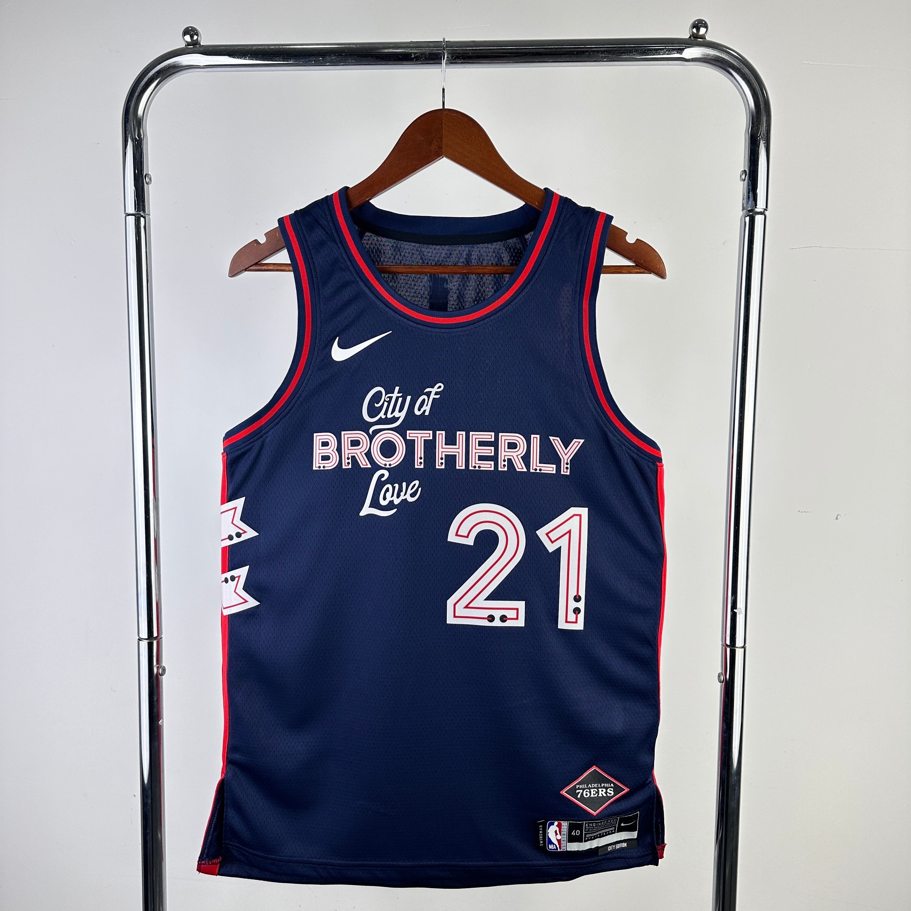 Philadelphia 76ers City Edition #21 Joel Embiid (2023-24)
