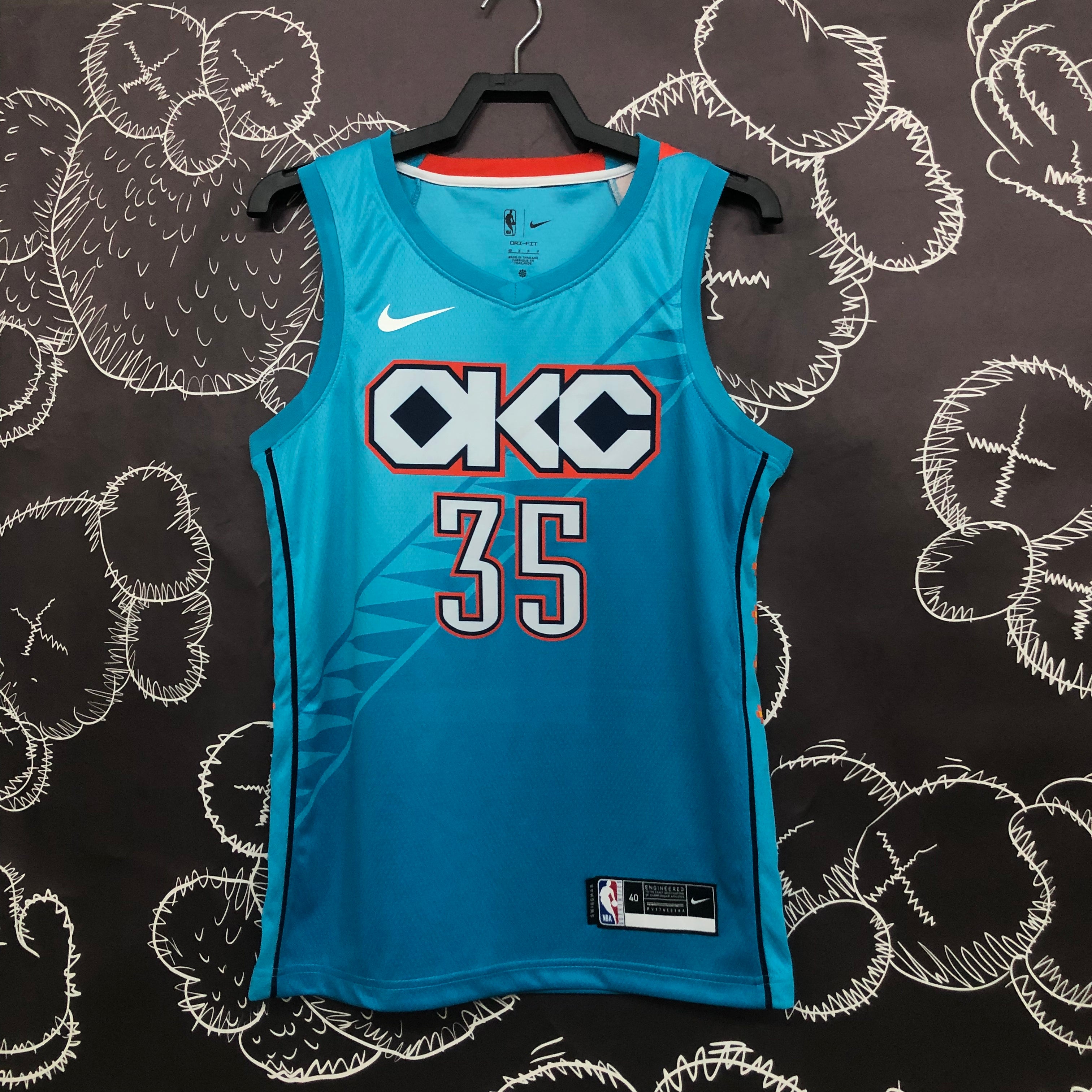 Oklahoma City Thunder City Edition #35 Kevin Durant