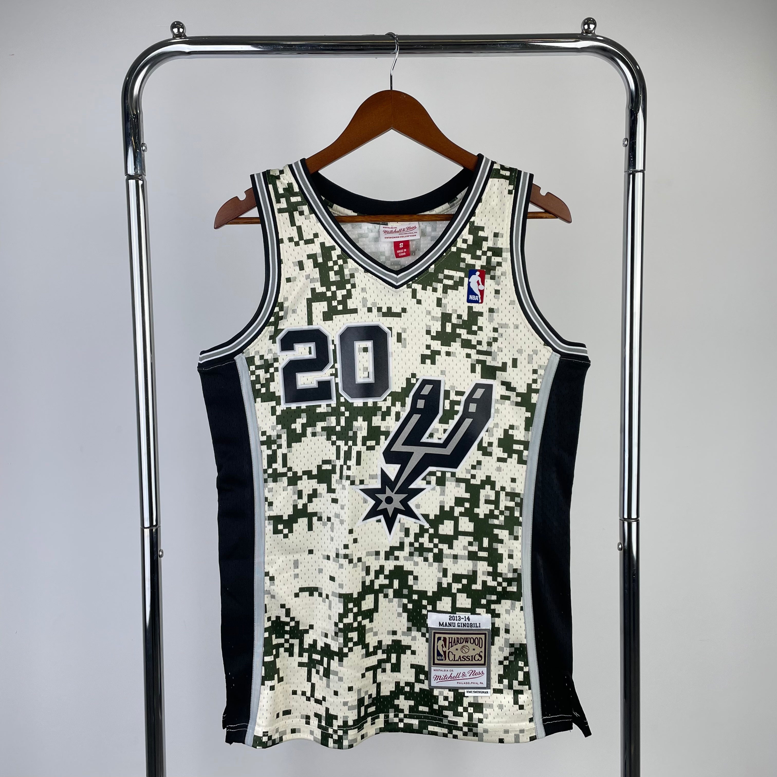 San Antonio Spurs Retro #20 Manu Ginobili