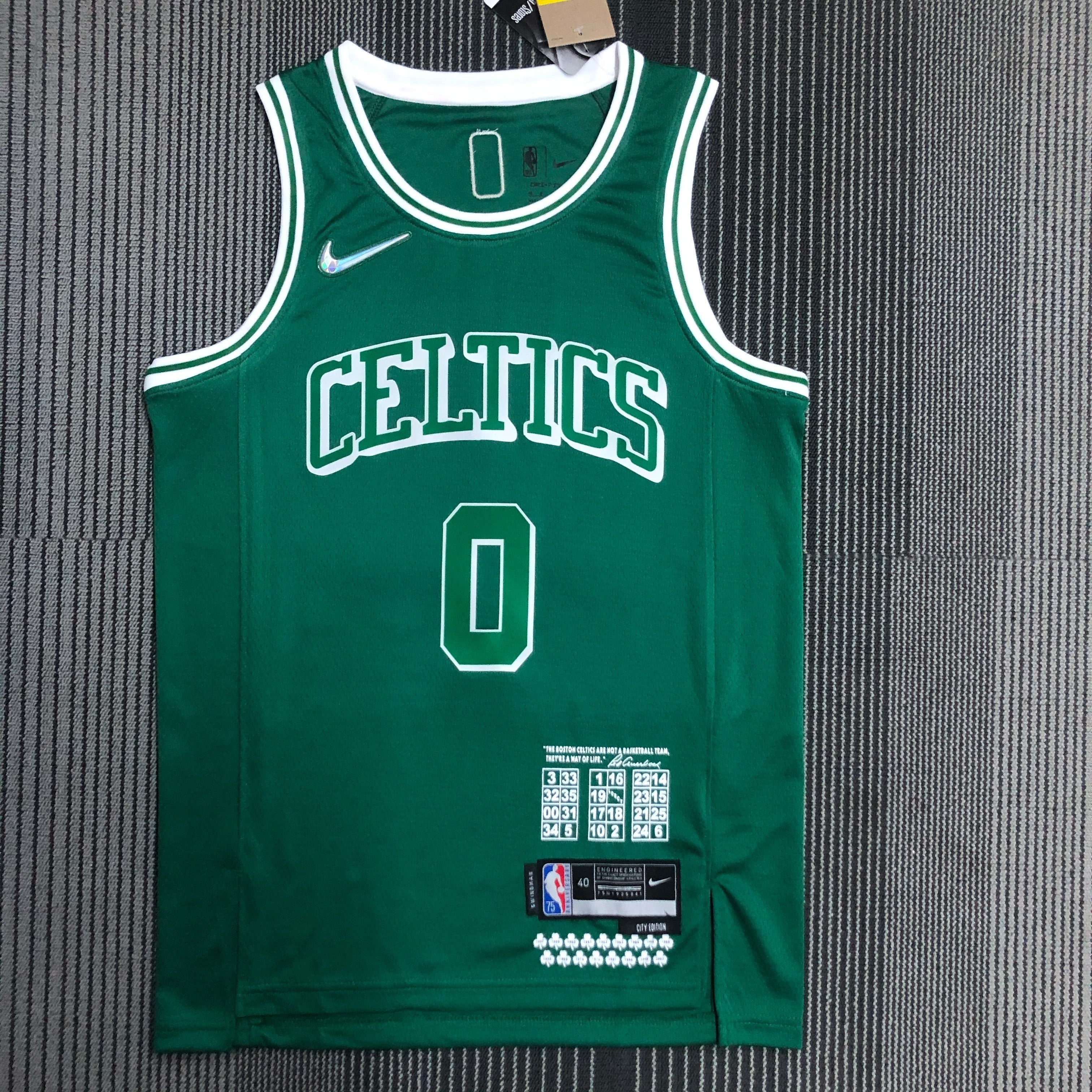 Boston Celtics City Edition #0 Jayson Tatum