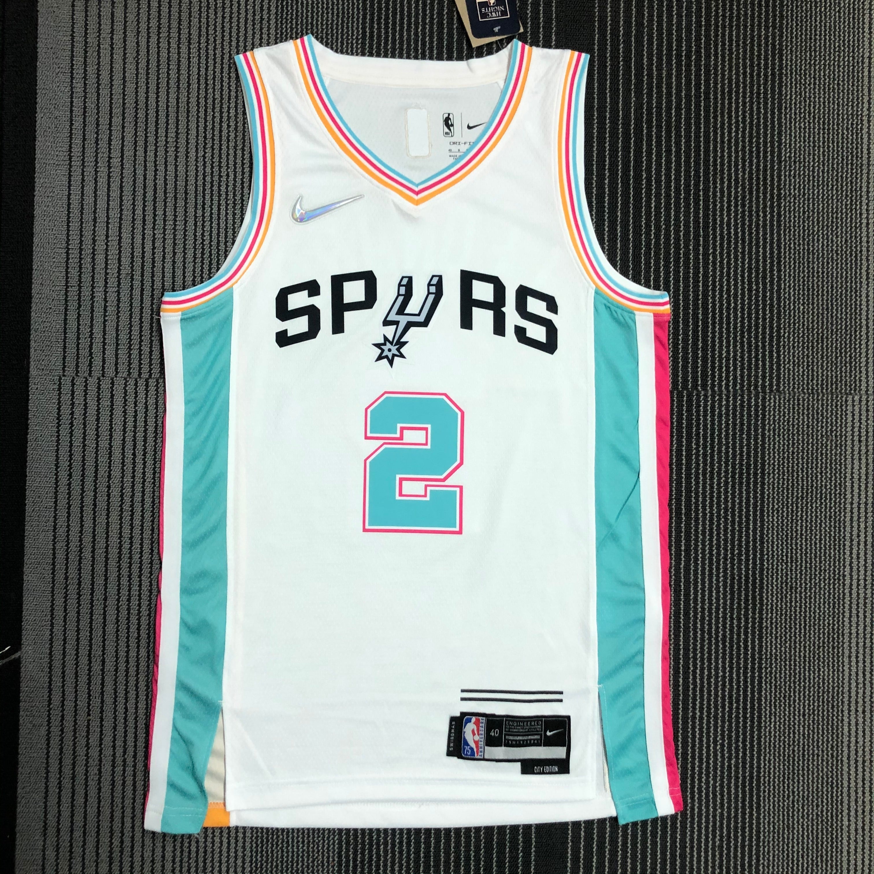San Antonio Spurs City Edition #2 Kawhi Leonard