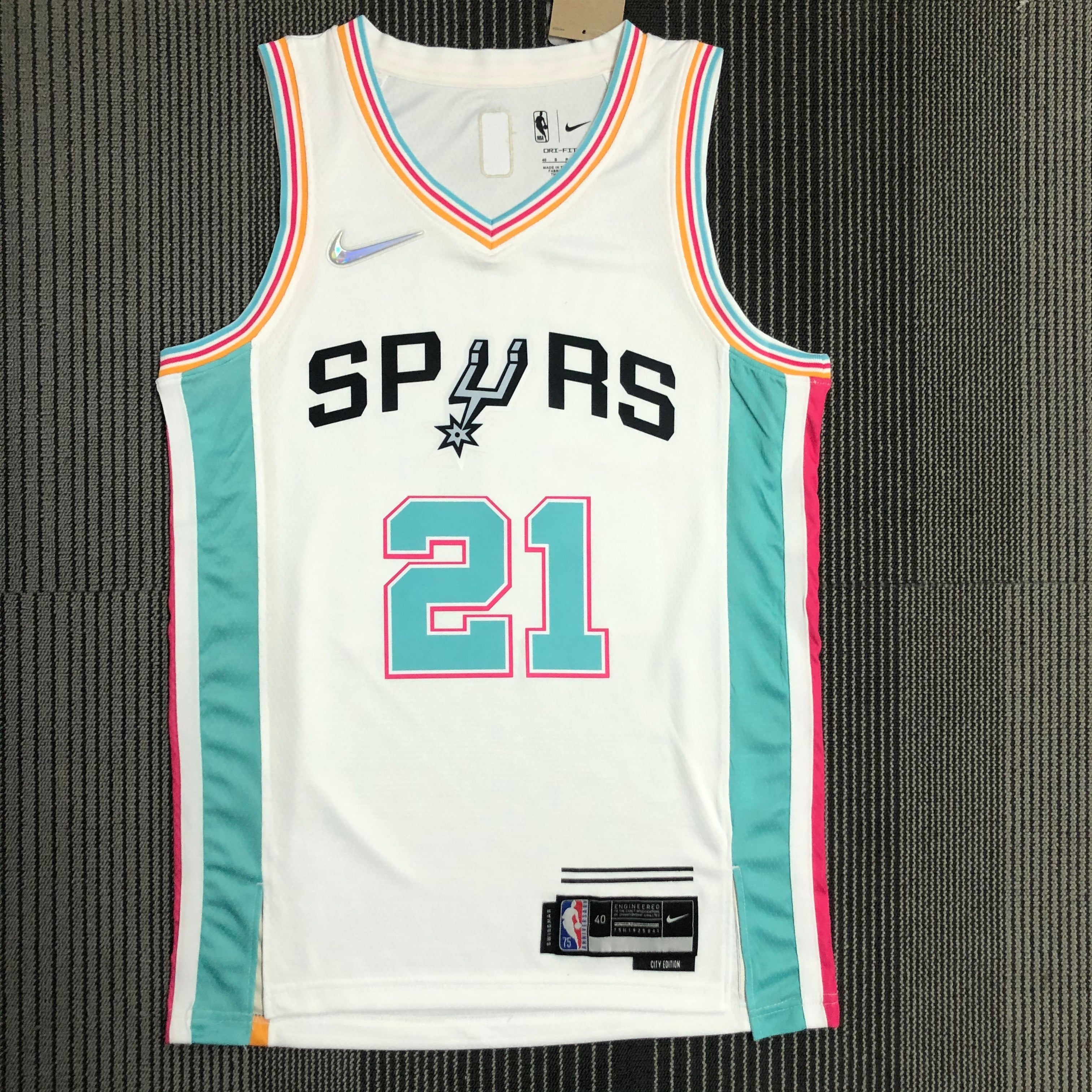 San Antonio Spurs City Edition #21 Tim Duncan