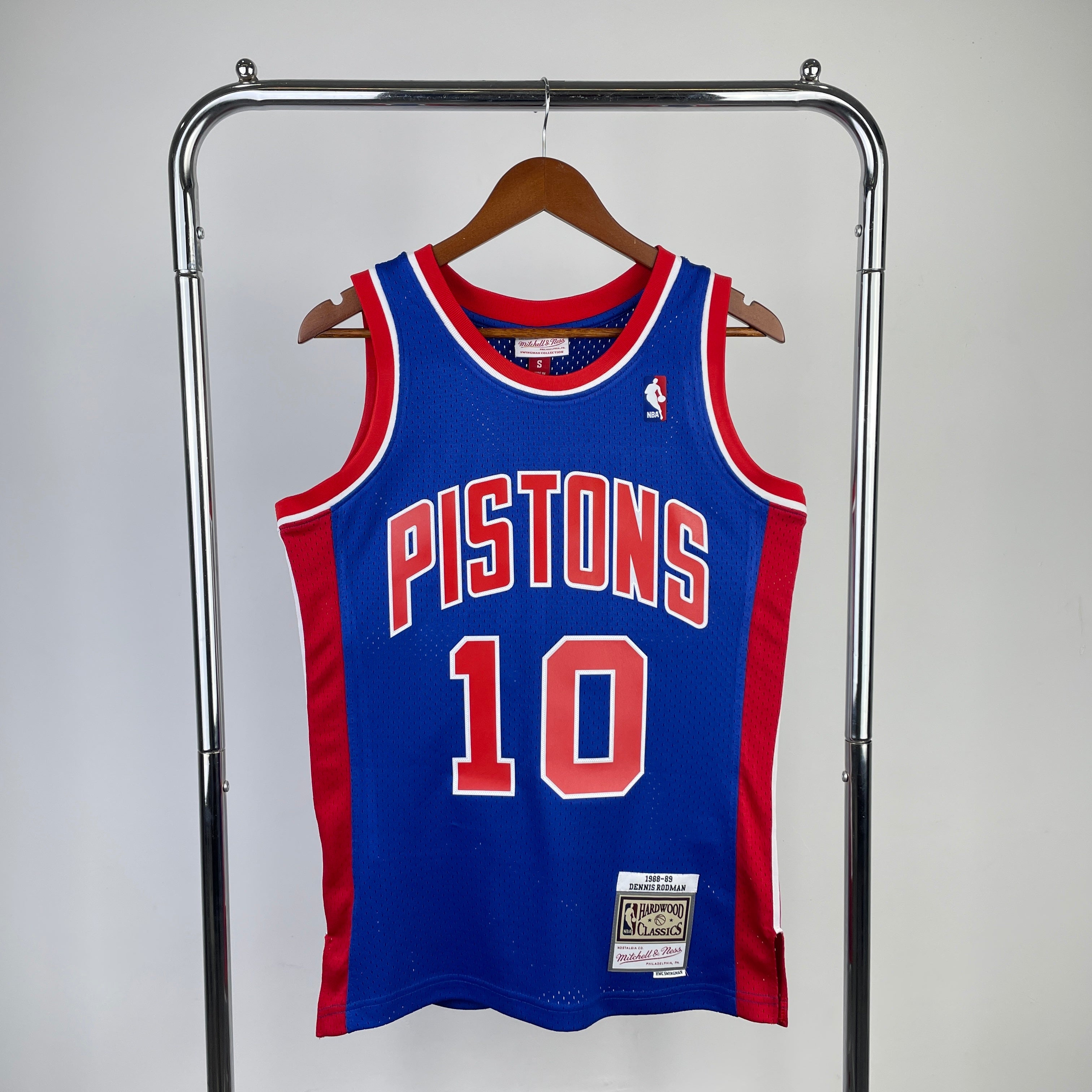 Detroit Pistons Retro #10 Dennis Rodman