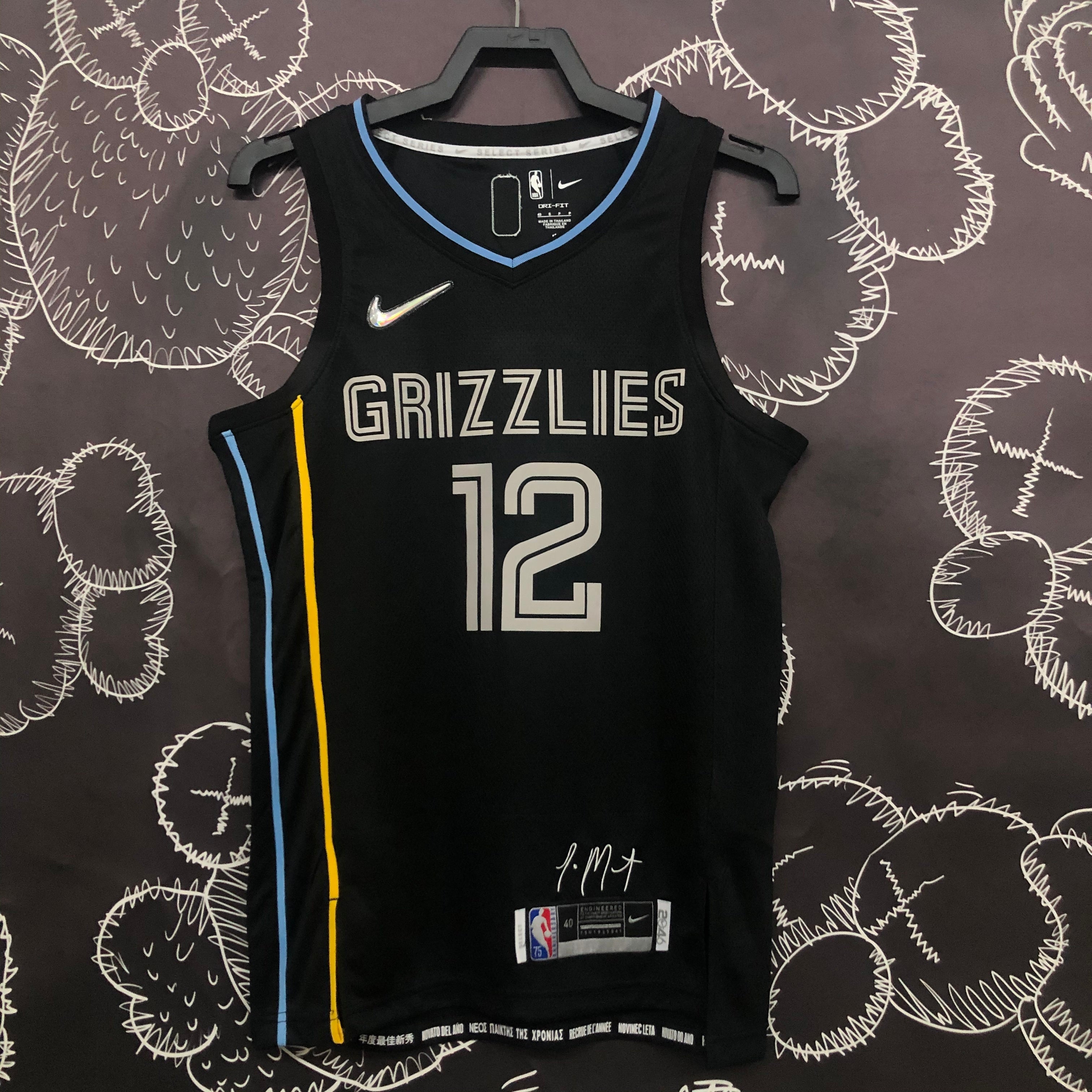 Memphis Grizzlies 75th Anniversary #12 Ja Morant