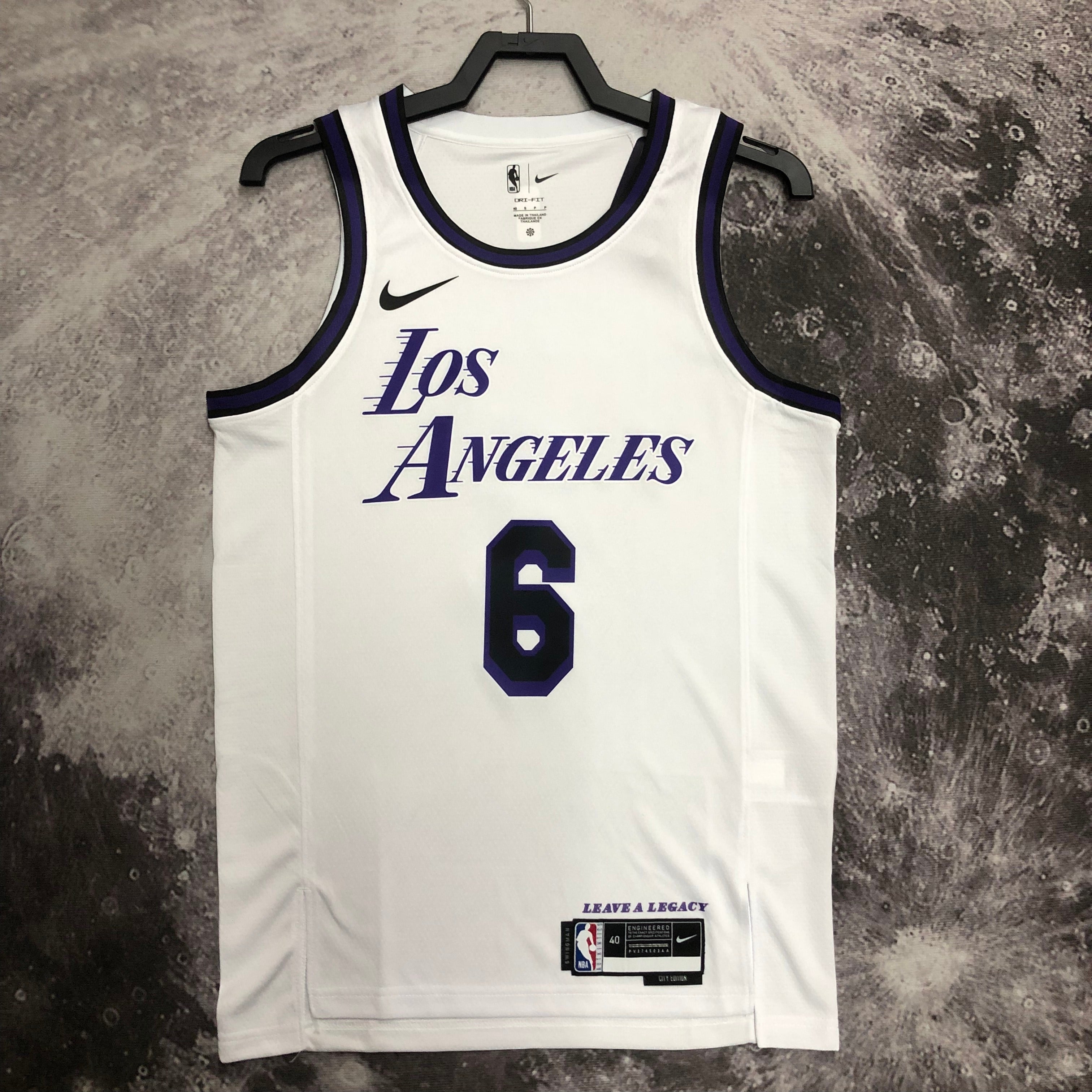 Los Angeles Lakers City Edition #6 LeBron James (2022-23)