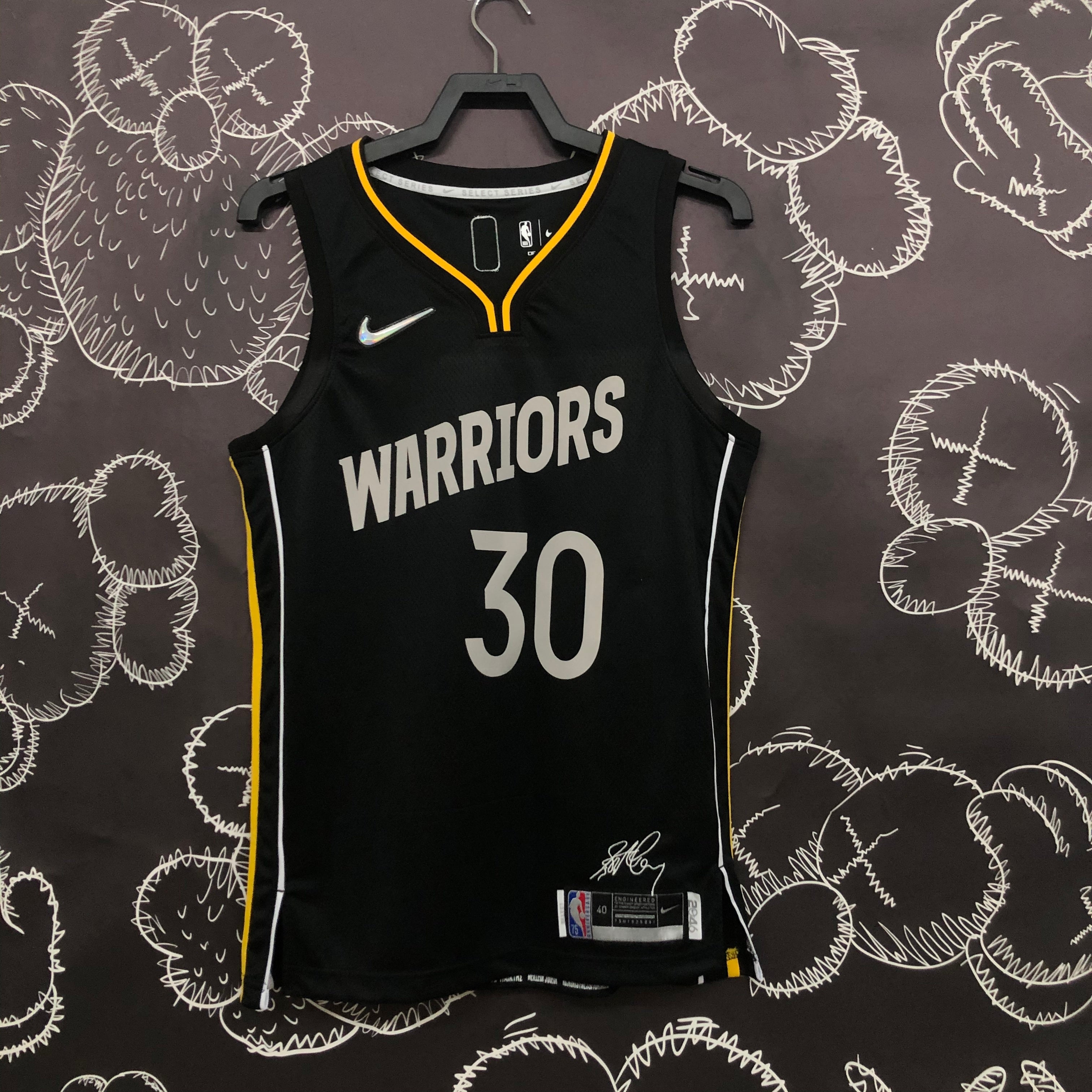 Golden State Warriors 75th Anniversary #30 Stephen Curry